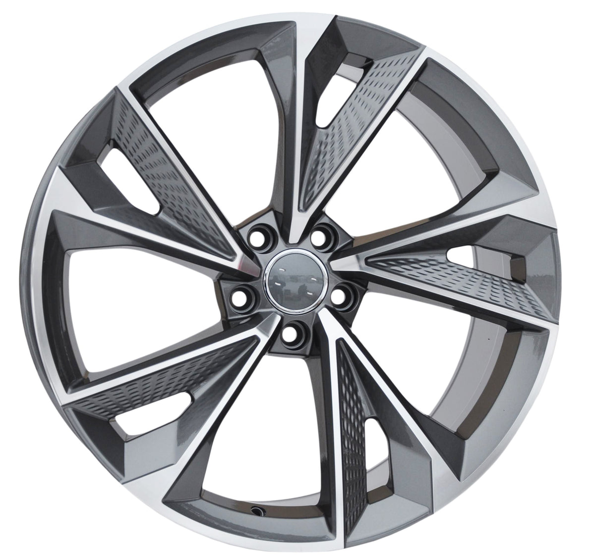 PDW 1566 Alufælge 19" 8,5J 5x112 ET30 – Poleret/grafit pulverlakeret (sæt á 4)