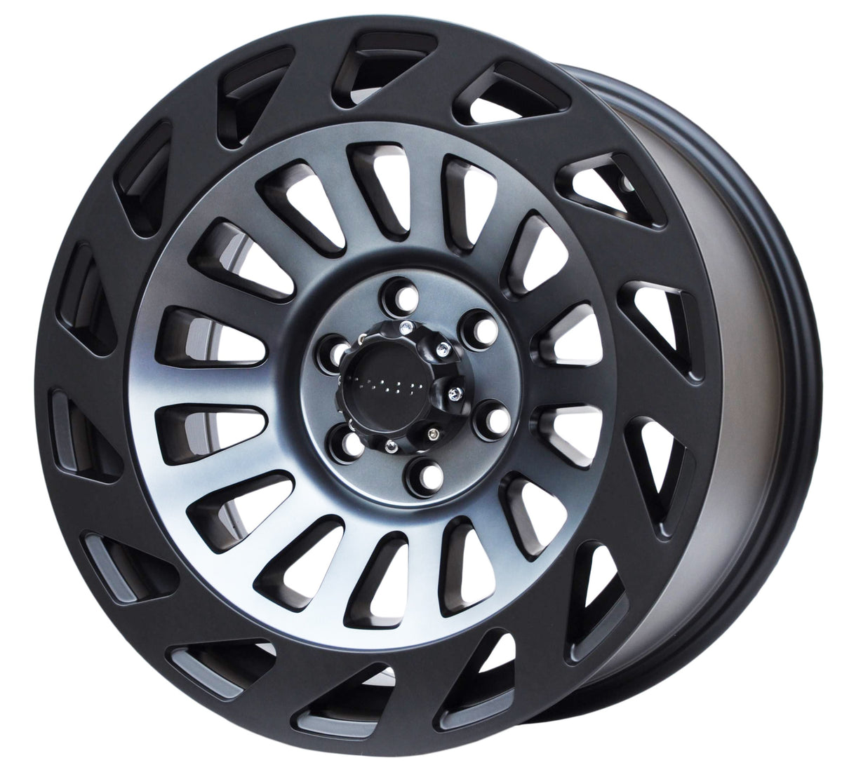 Toro Corsa 1006 Alufælge 17" 9J 6x120 ET20 – Poleret/sort (sæt á 4)