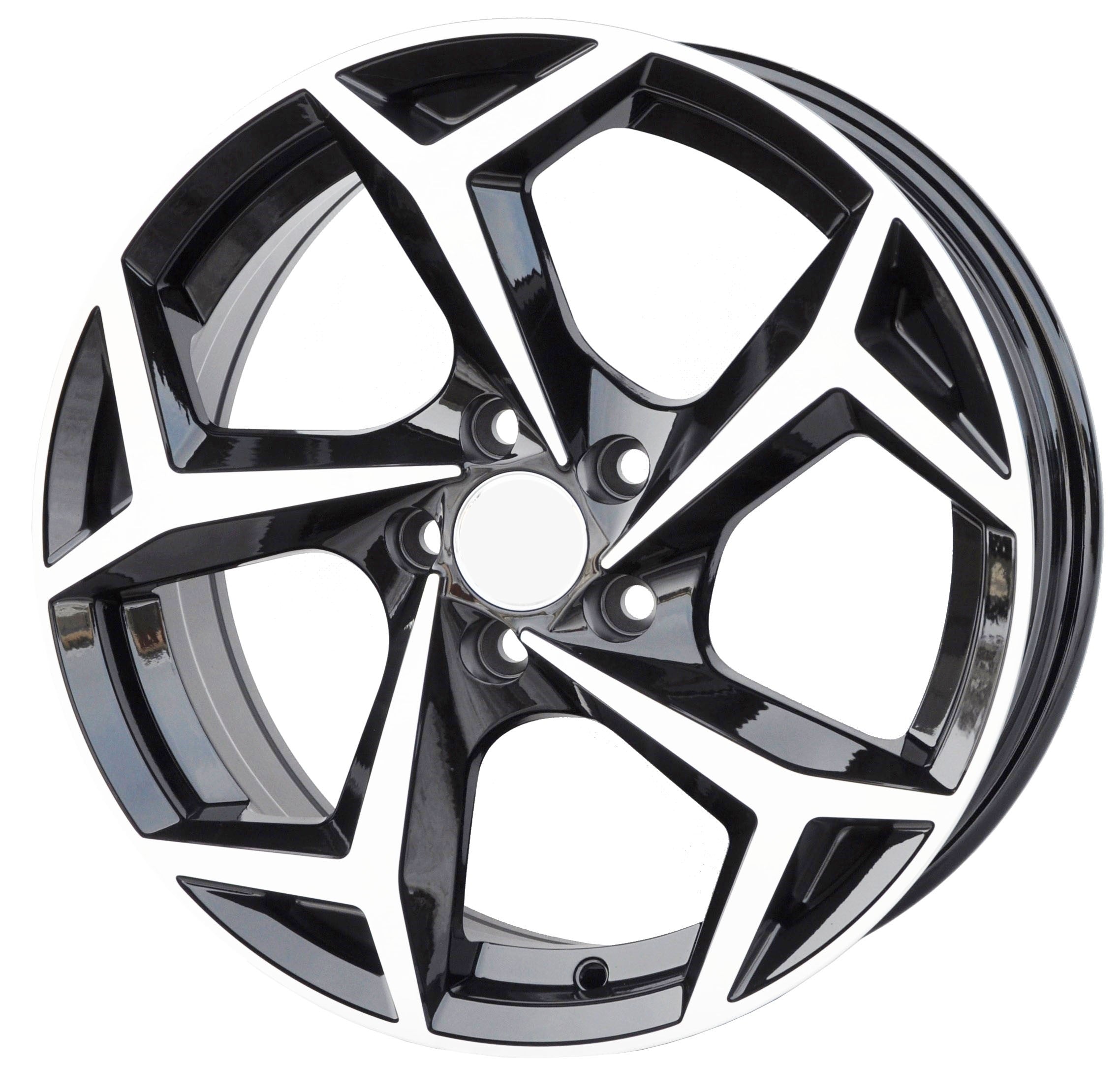 PDW 5340/182/5339 Alufælge 18" 5x100 ET41 – Poleret/sort (sæt á 4)