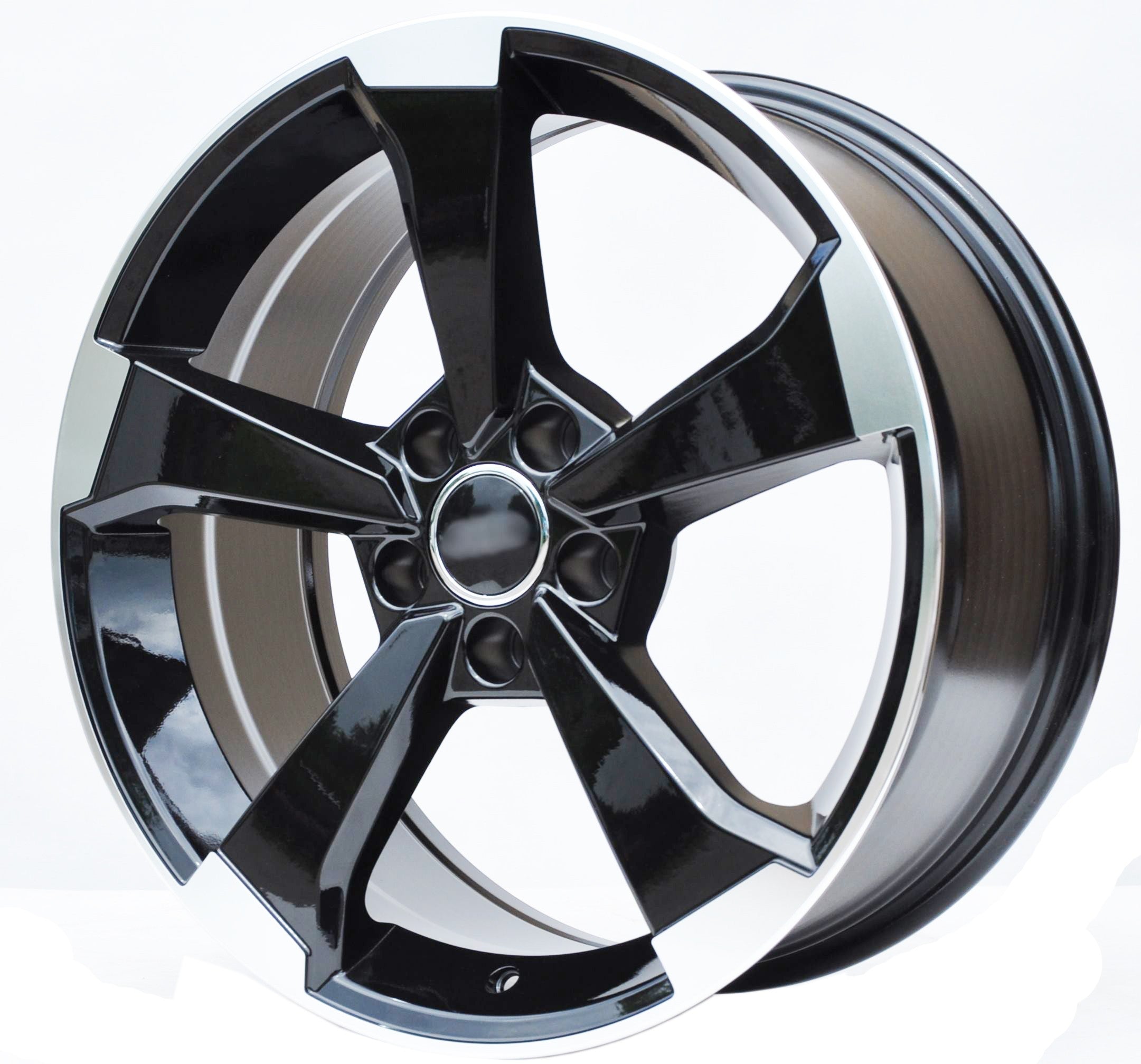 PDW 351 Alufælge 19" 5x112 ET43 – Poleret/sort (sæt á 4)
