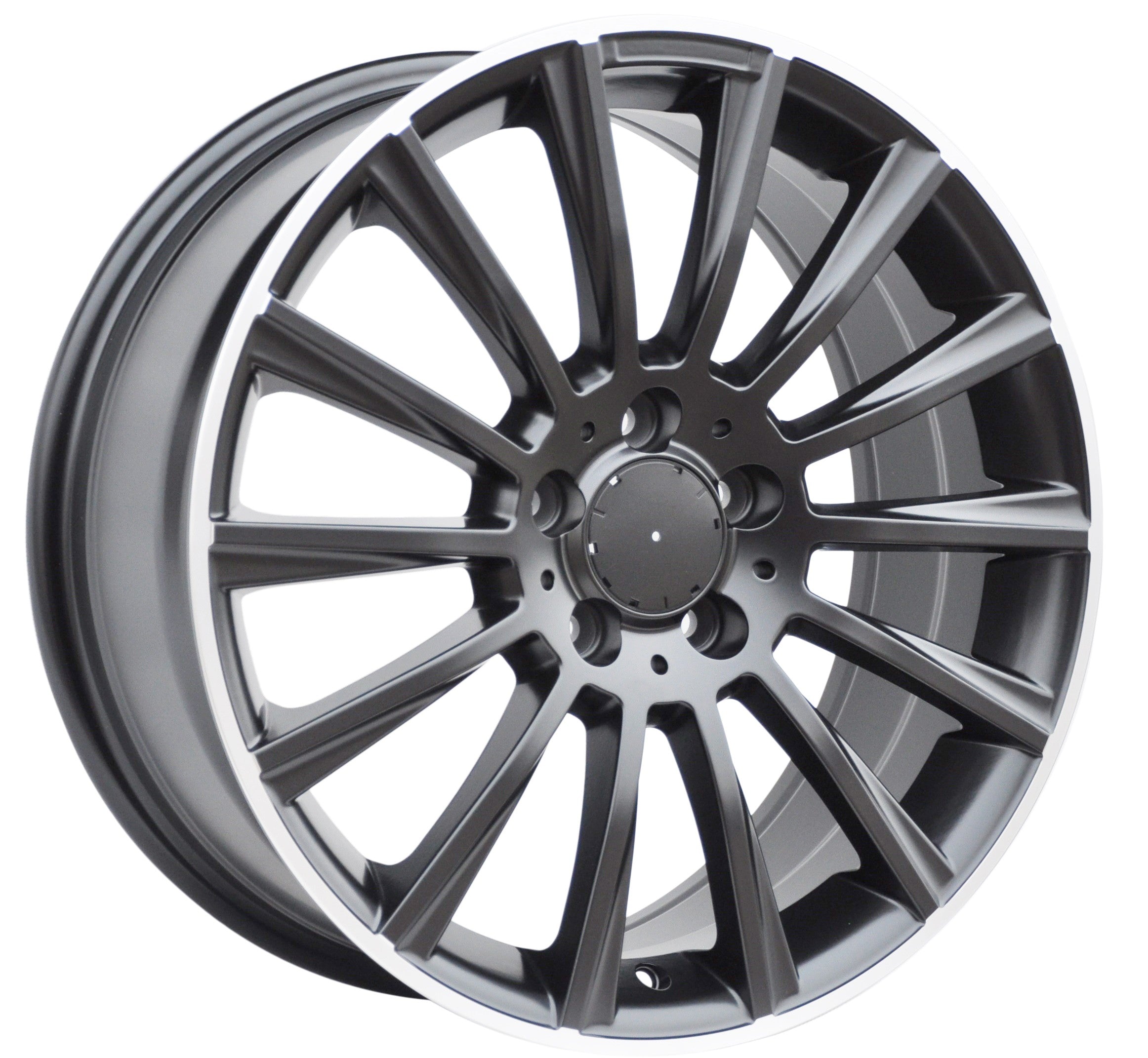 PDW 1048/5482 Alufælge 18" 5x112 ET44 – Poleret/sort mat (sæt á 4)