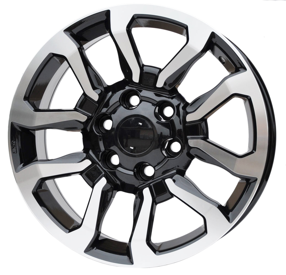 PDW 1623/5901 Alufælge 17" 7,5J 6x139.7 ET30 – Poleret/sort (sæt á 4)
