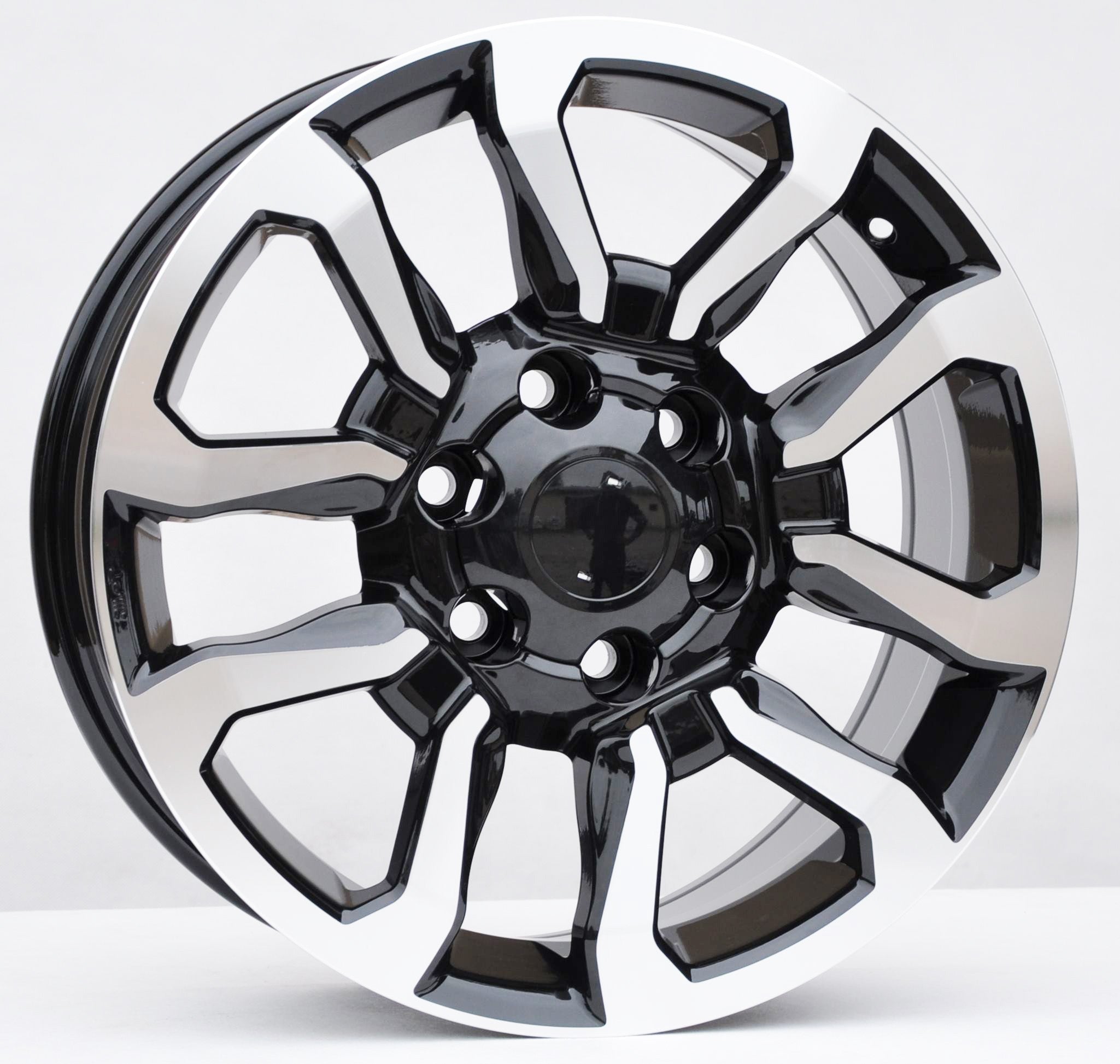 PDW 1623/5901 Alufælge 17" 6x139.7 ET30 – Poleret/sort (sæt á 4)
