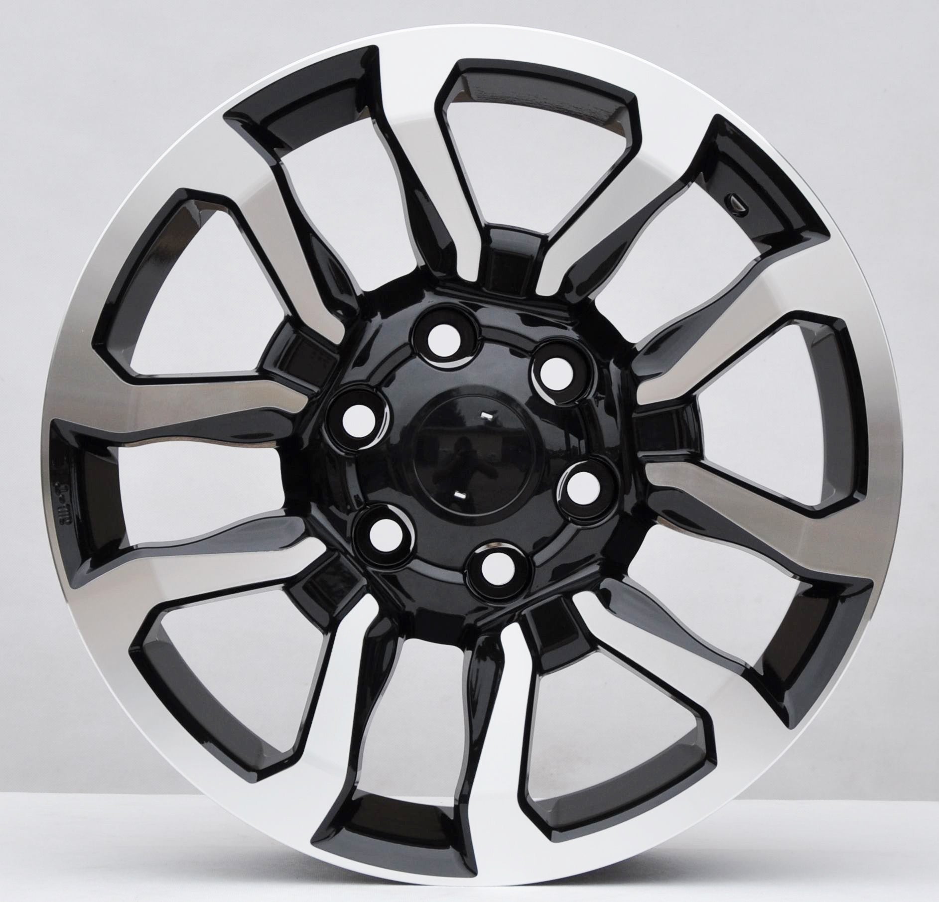 PDW 1623/5901 Alufælge 17" 6x139.7 ET30 – Poleret/sort (sæt á 4)