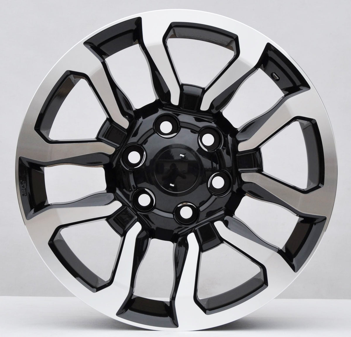 PDW 1623/5901 Alufælge 17" 7,5J 6x139.7 ET30 – Poleret/sort (sæt á 4)