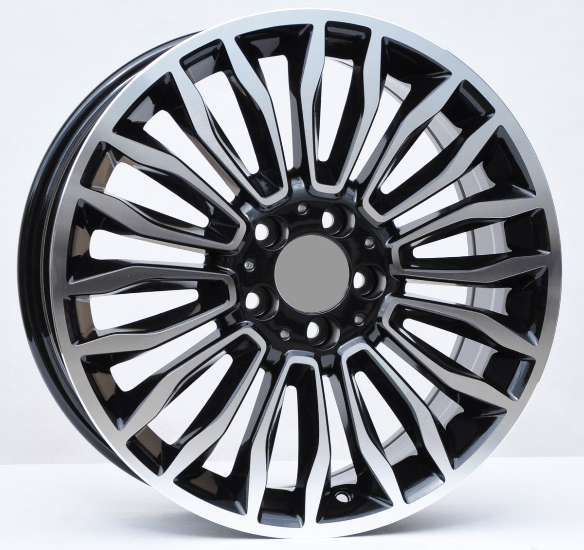 PDW 1490 Alufælge 18" 7,5J 5x112 ET52 – Poleret/sort (sæt á 4)