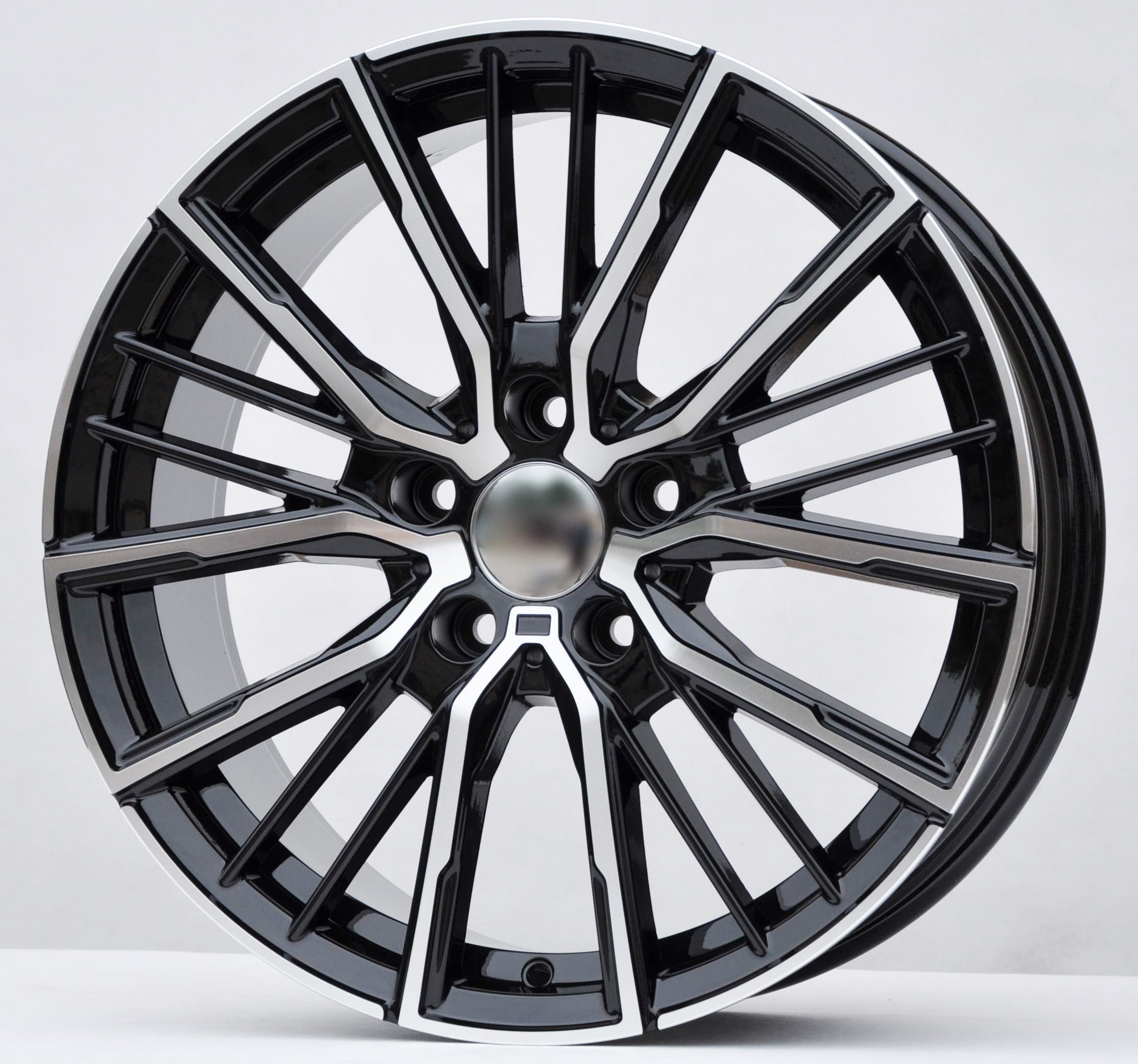 PDW 5824 Alufælge 18" 5x112 ET50 – Poleret/sort (sæt á 4)