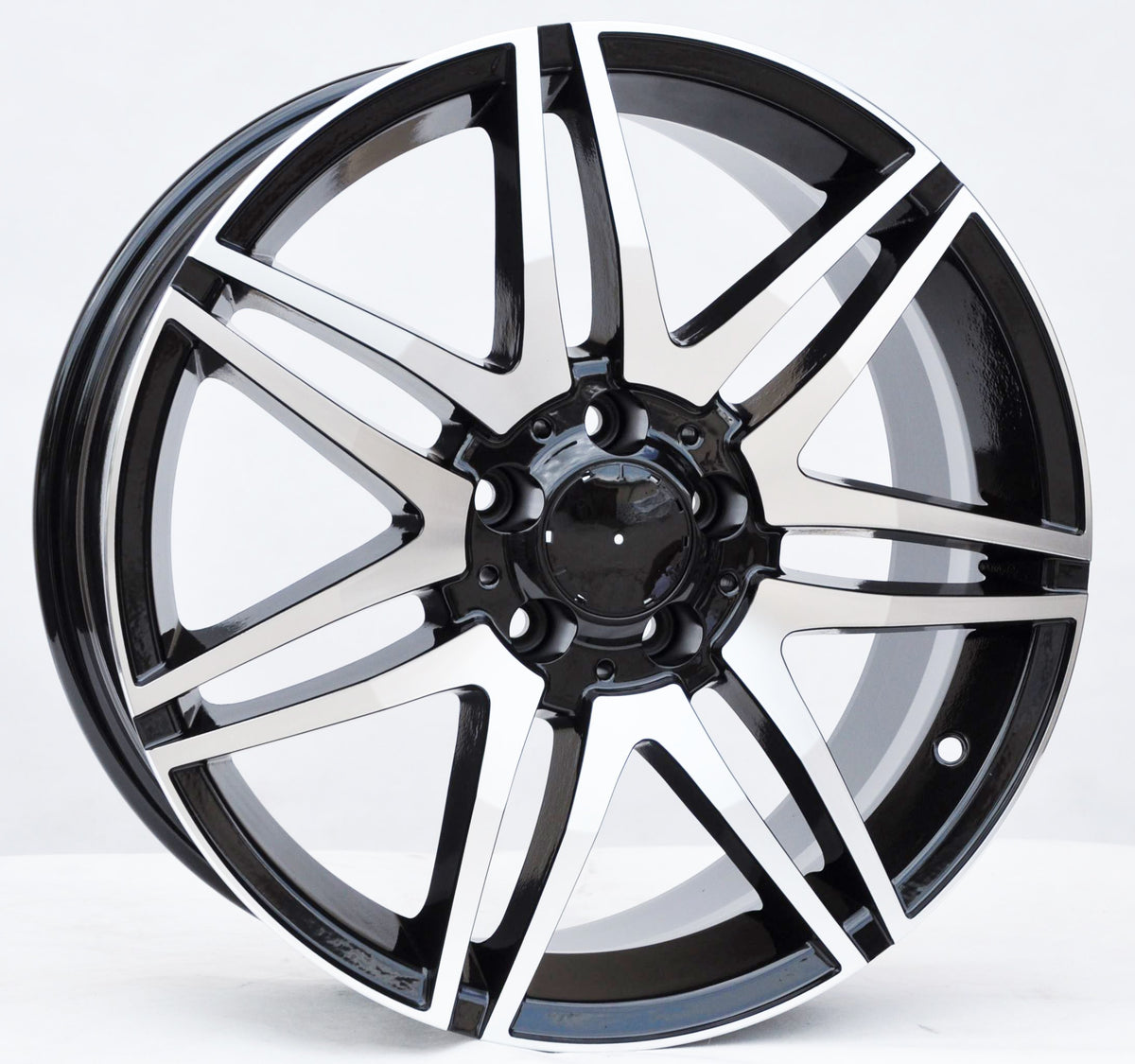 PDW 274/MR100/874/774 Alufælge 18" 8J 5x112 ET45 – Poleret/sort (sæt á 4)