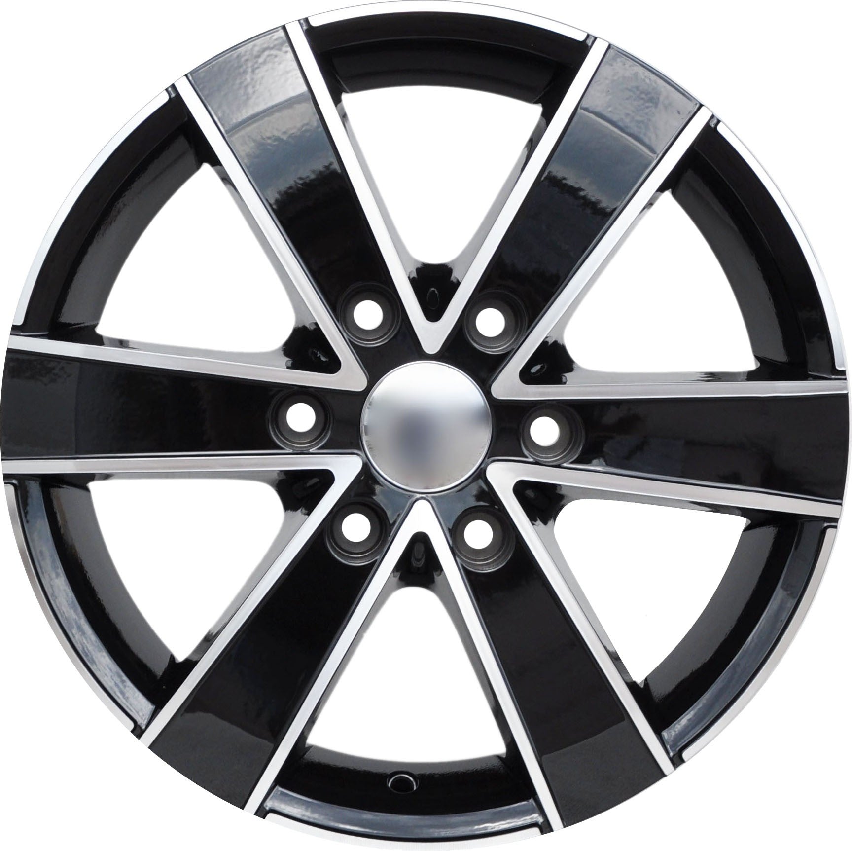 PDW 474 Alufælge 18" 6x130 ET50 – Poleret/sort (sæt á 4)