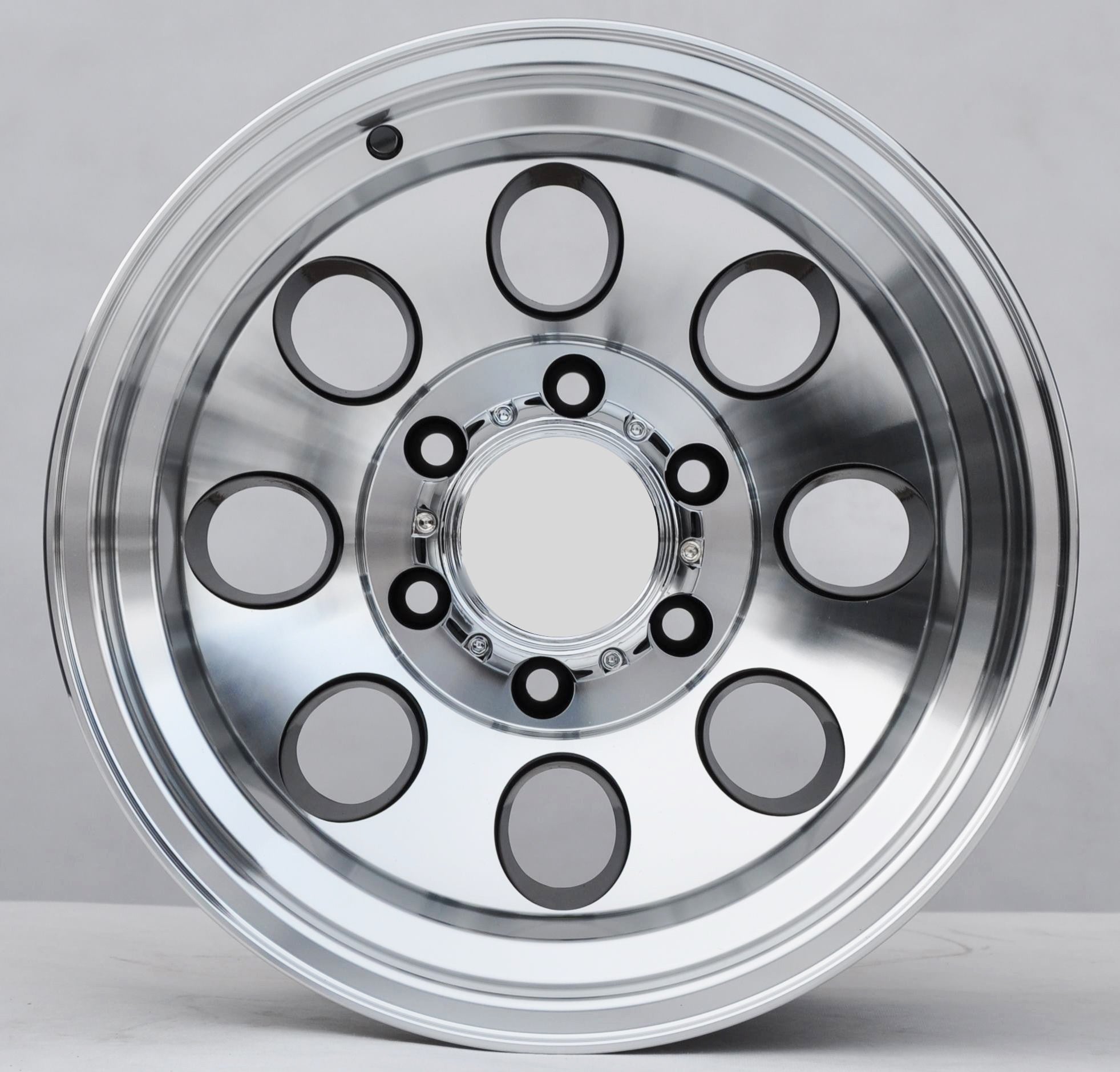 PDW 997 Alufælge 16" 5x139.7 ET-48 – Poleret/sort (sæt á 4)