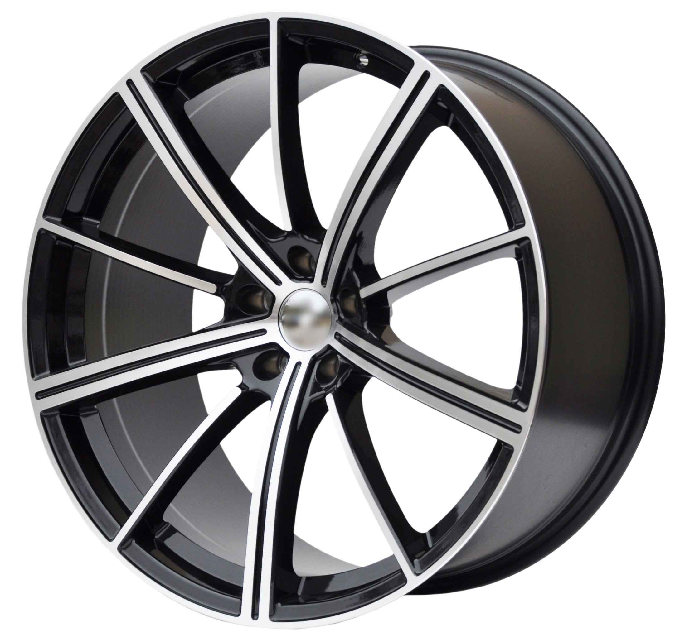 PDW 238 Alufælge 21" 5x112 ET20 – Poleret/sort (sæt á 4)