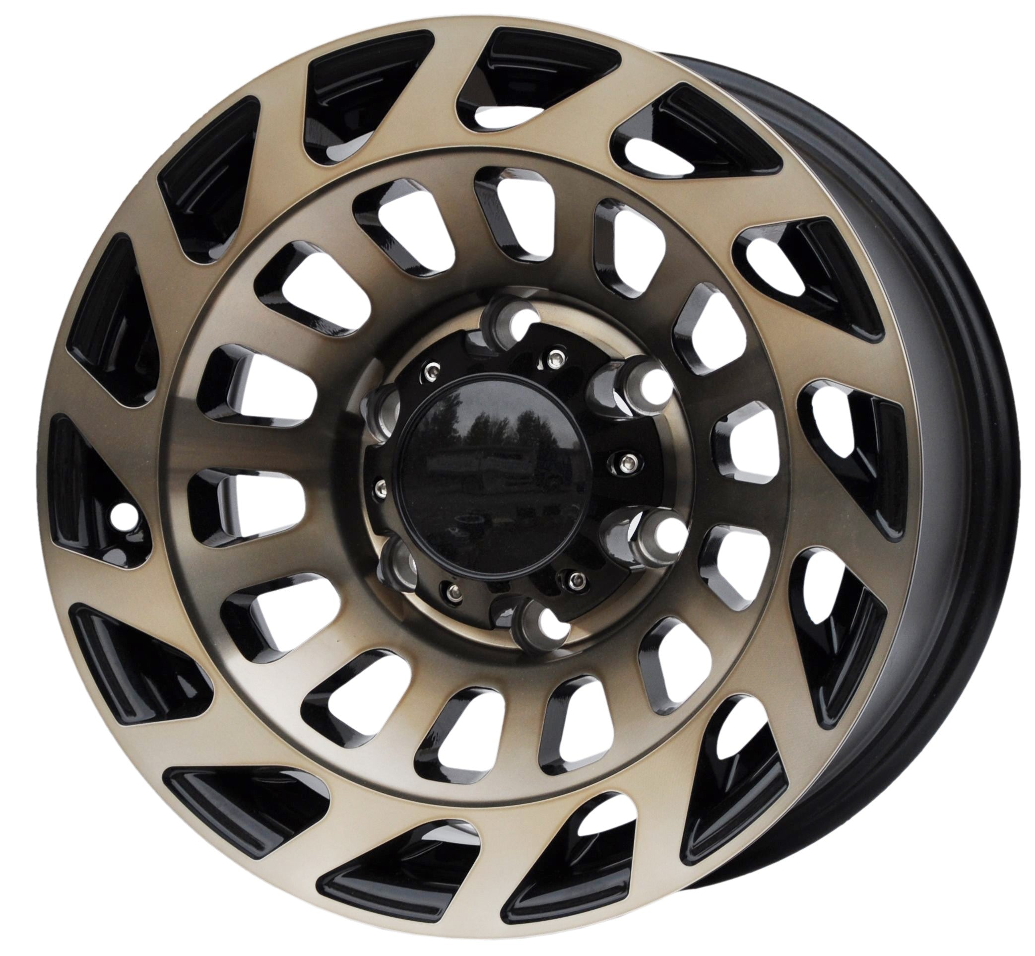 PDW 2143 Alufælge 15" 6x139.7 ET-10 – Sort (sæt á 4)