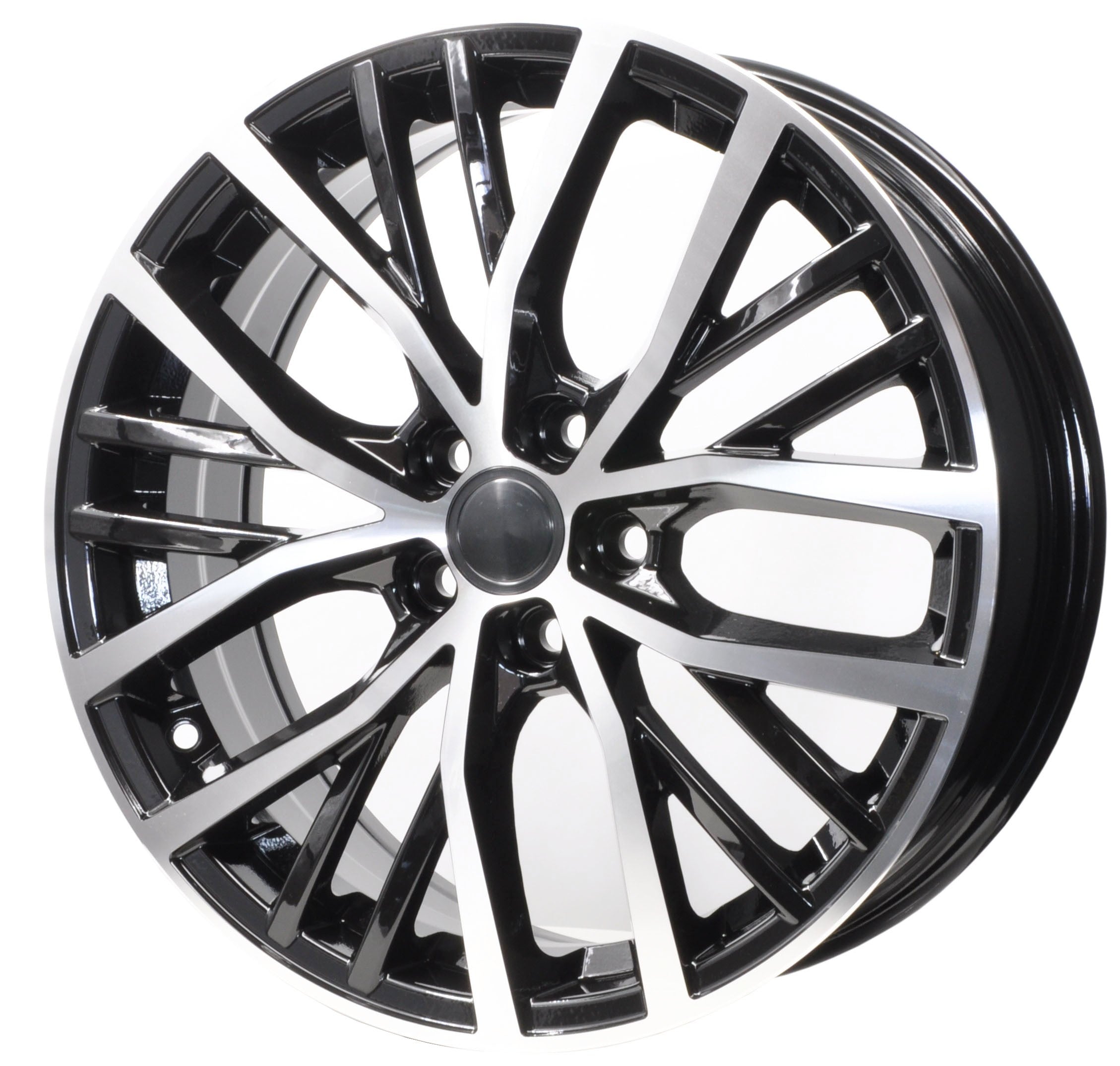 PDW 1179 Alufælge 17" 5x100 ET40 – Poleret/sort (sæt á 4)