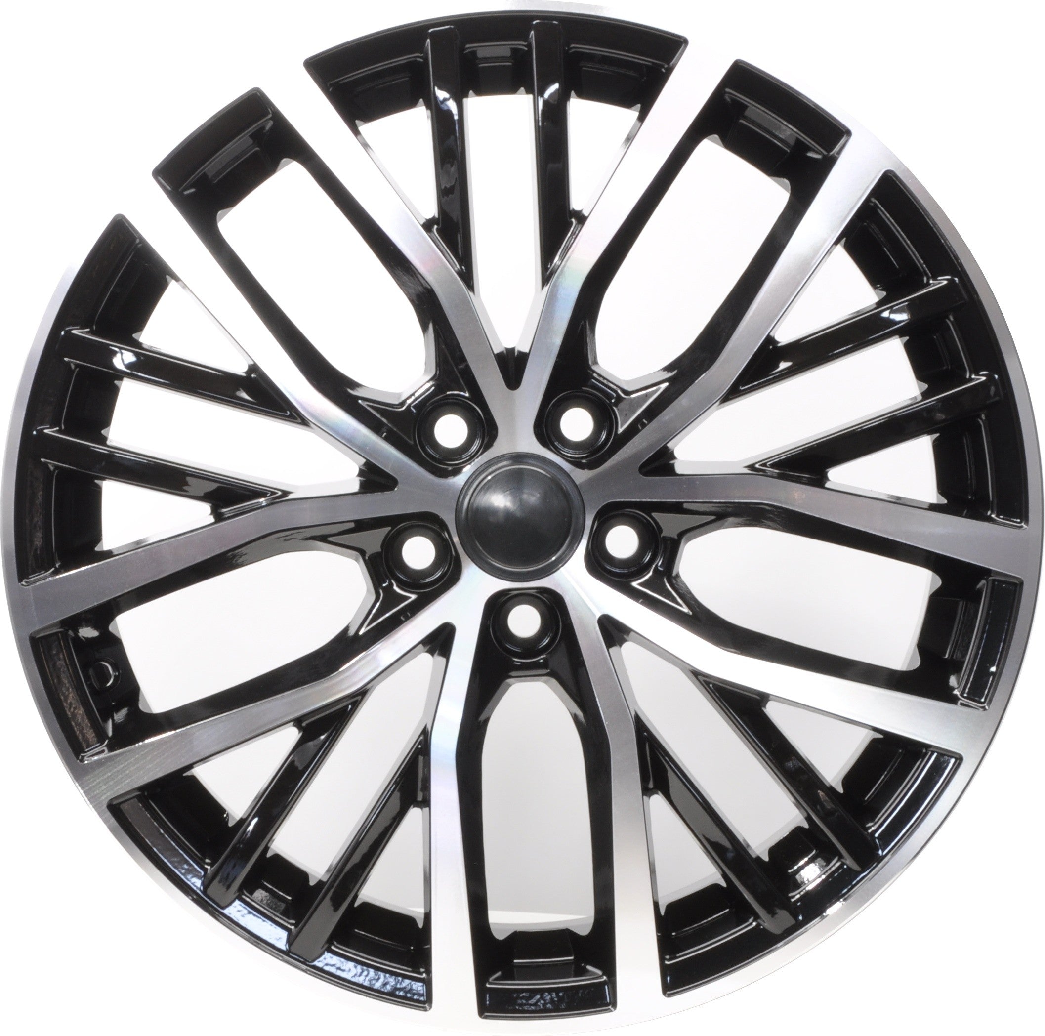 PDW 1179 Alufælge 17" 5x100 ET40 – Poleret/sort (sæt á 4)
