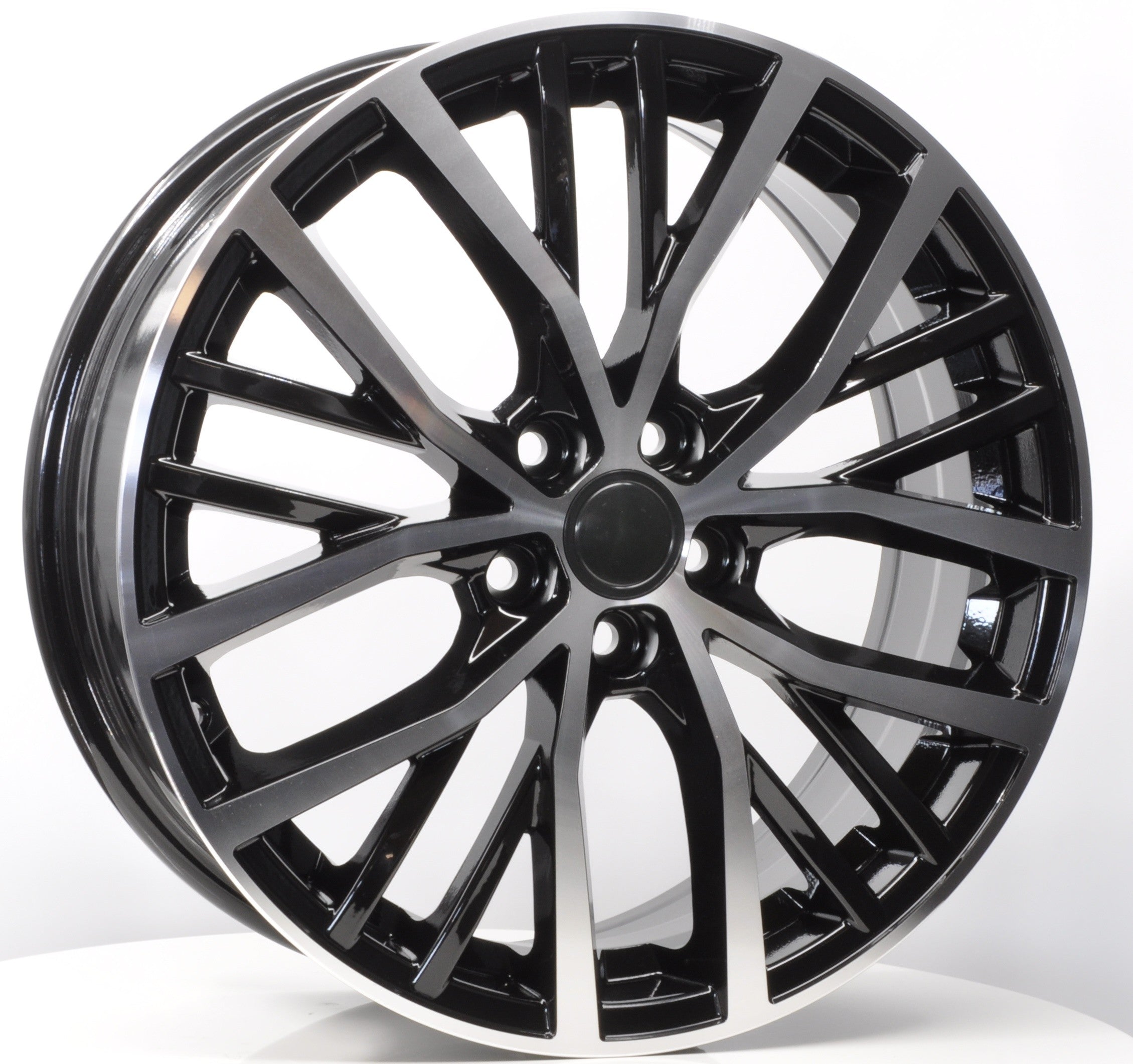 PDW 1179 Alufælge 17" 5x100 ET40 – Poleret/sort (sæt á 4)