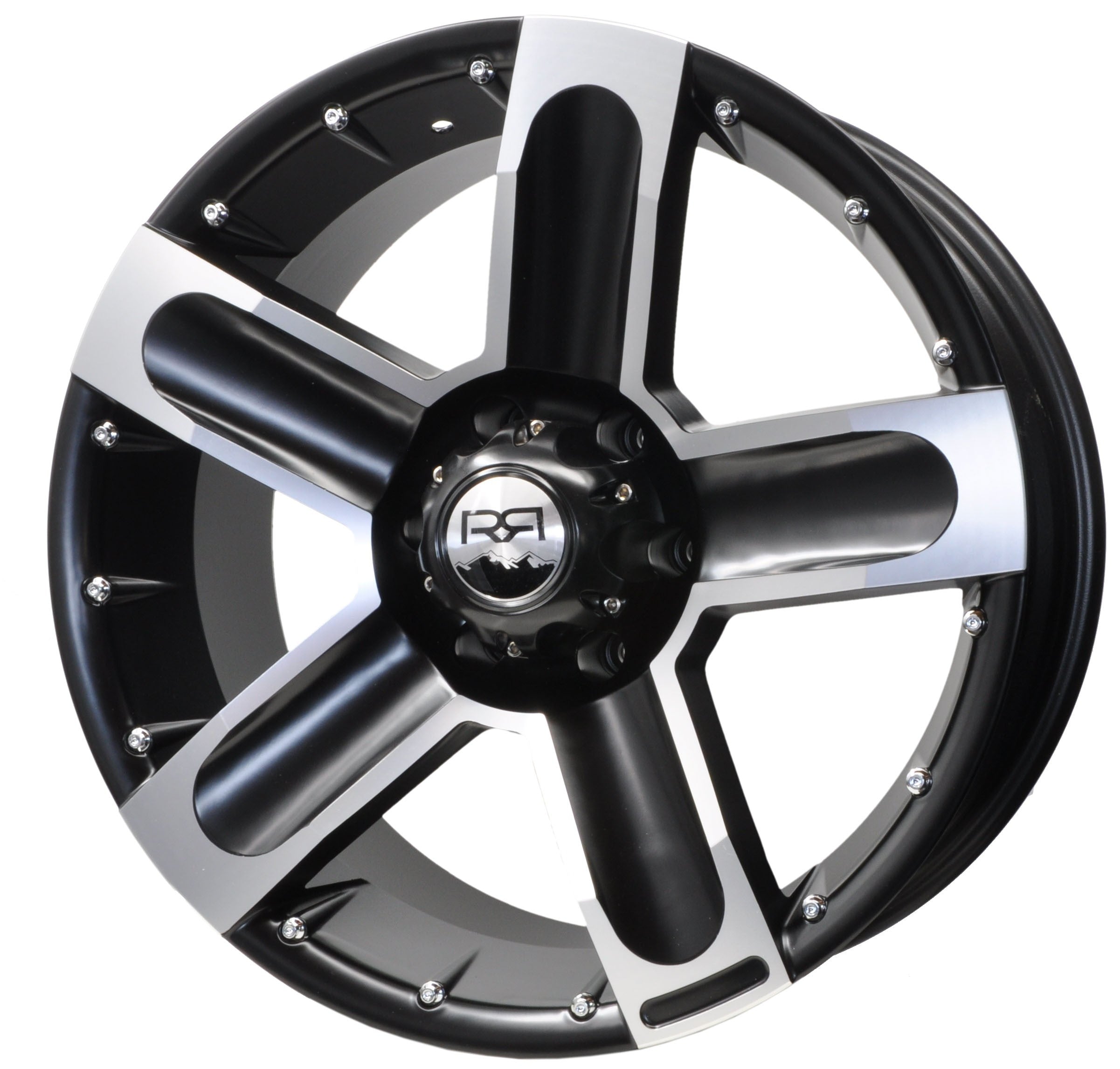 PDW 5036 Alufælge 20" 6x139.7 ET0 – Poleret/sort (sæt á 4)