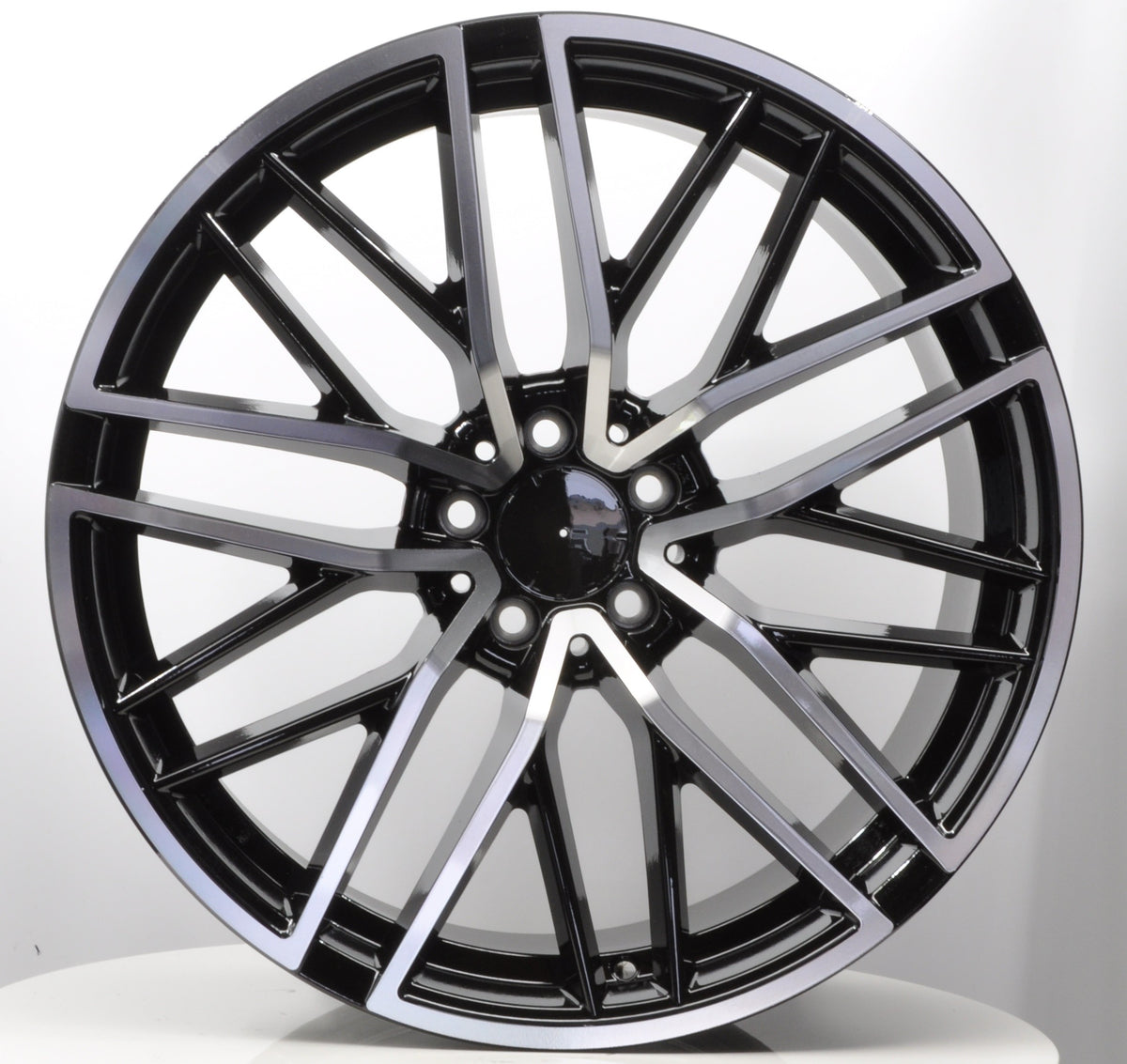 PDW FE248 Alufælge 20" 5x112 ET40 – Poleret/sort (sæt á 4)