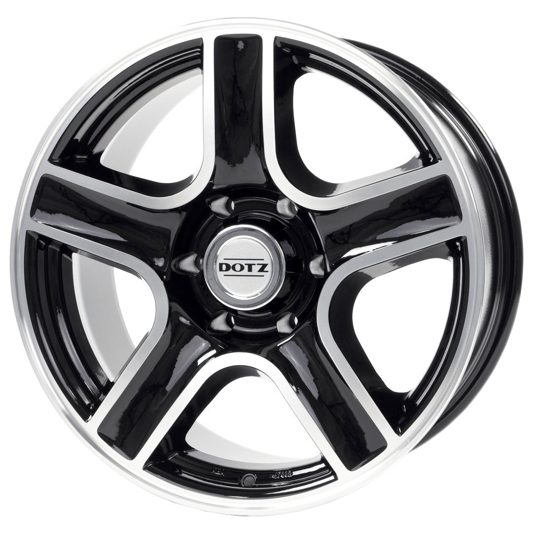 Dotz DOTZ HAMMADA Alufælge 15" 6x139.7 ET0 – Poleret/sort (stk)
