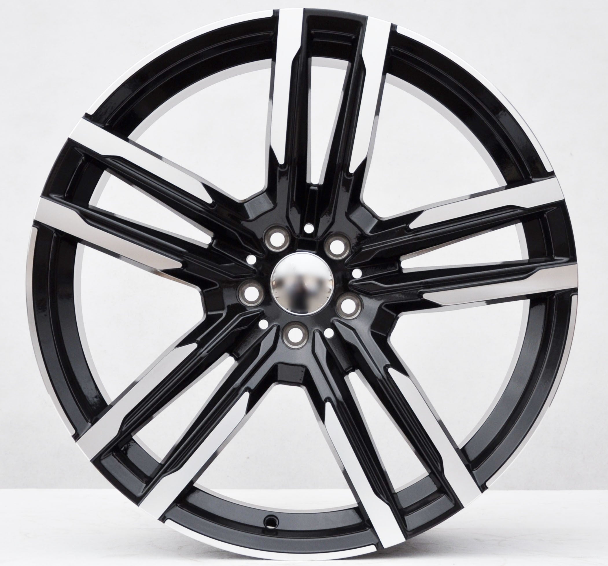 PDW FE246 Alufælge 21" 5x112 ET37 – Poleret/sort (sæt á 4)