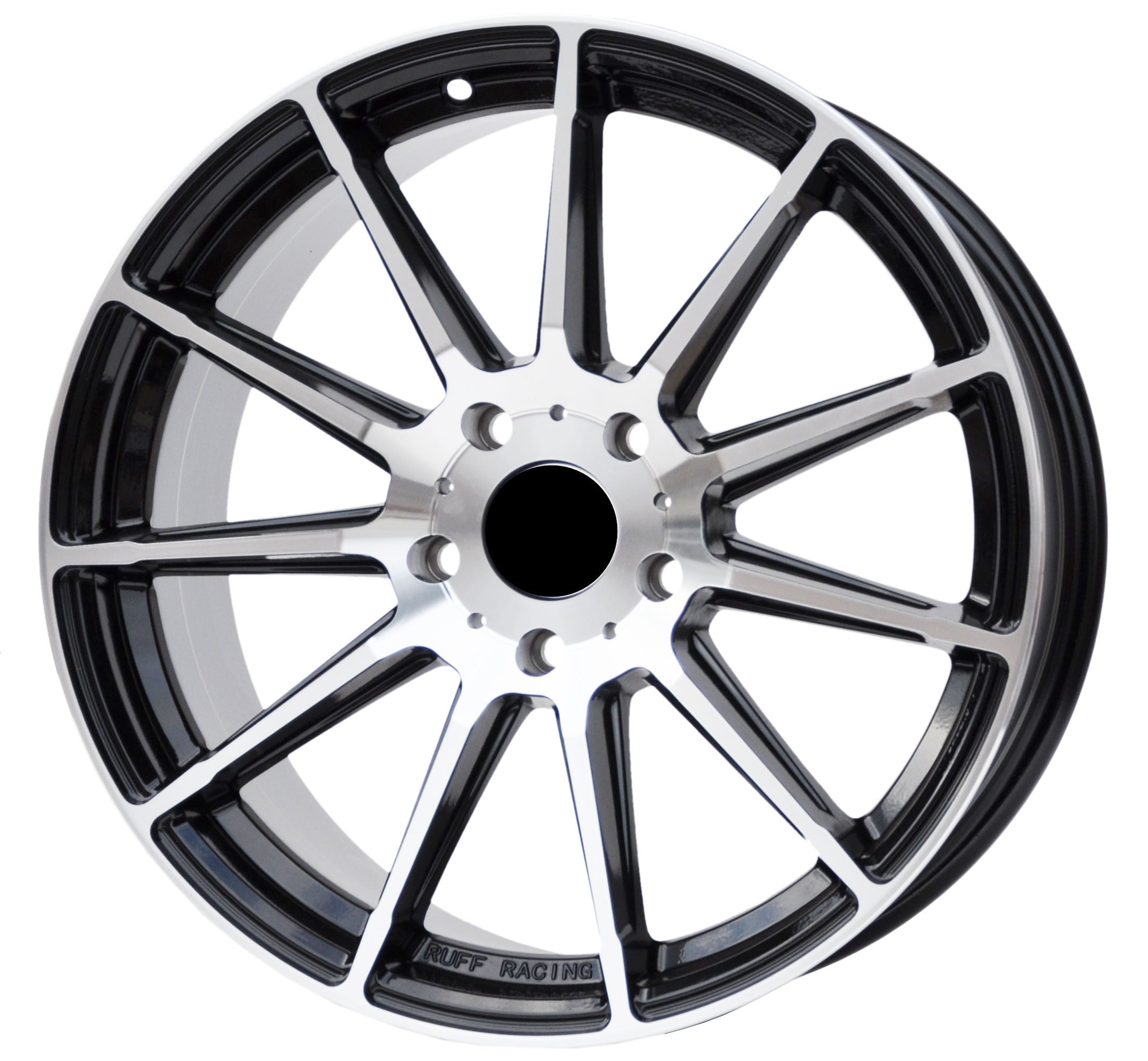 PDW 1465 Alufælge 18" 5x120 ET35 – Poleret/sort (sæt á 4)