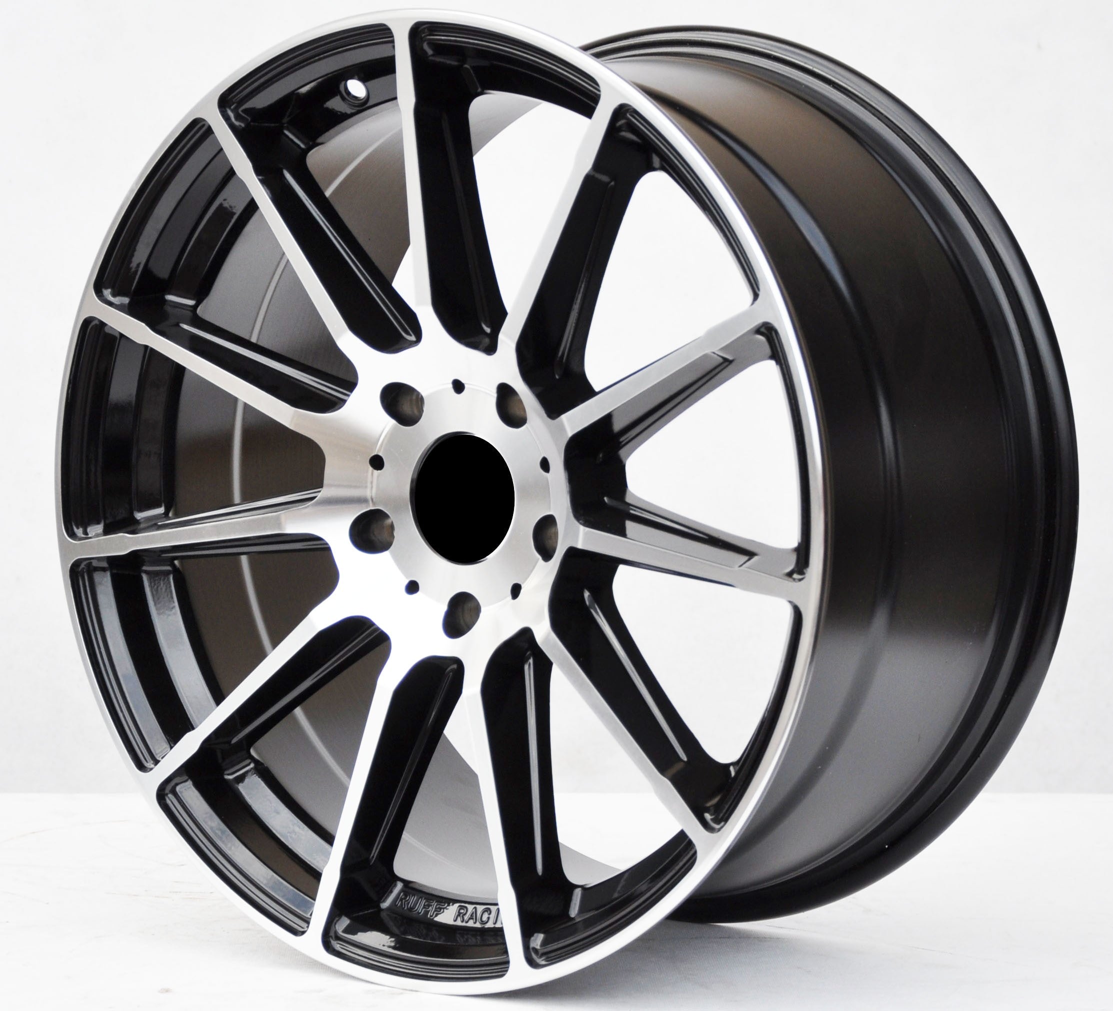 PDW 1465 Alufælge 18" 5x120 ET35 – Poleret/sort (sæt á 4)