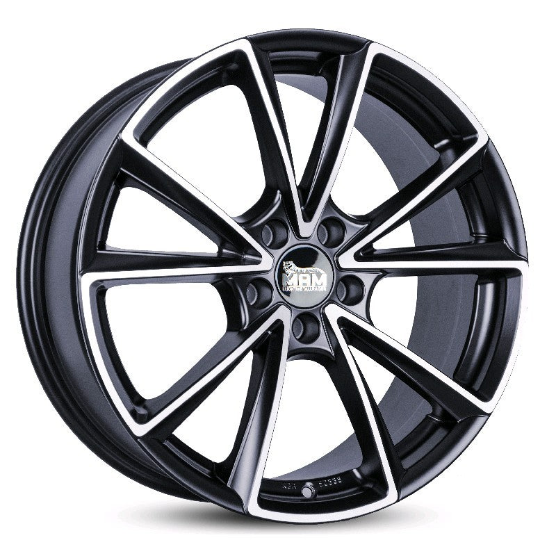 MAM A5 Alufælge 18" 5x112 ET45 – Poleret/sort mat (sæt á 4)