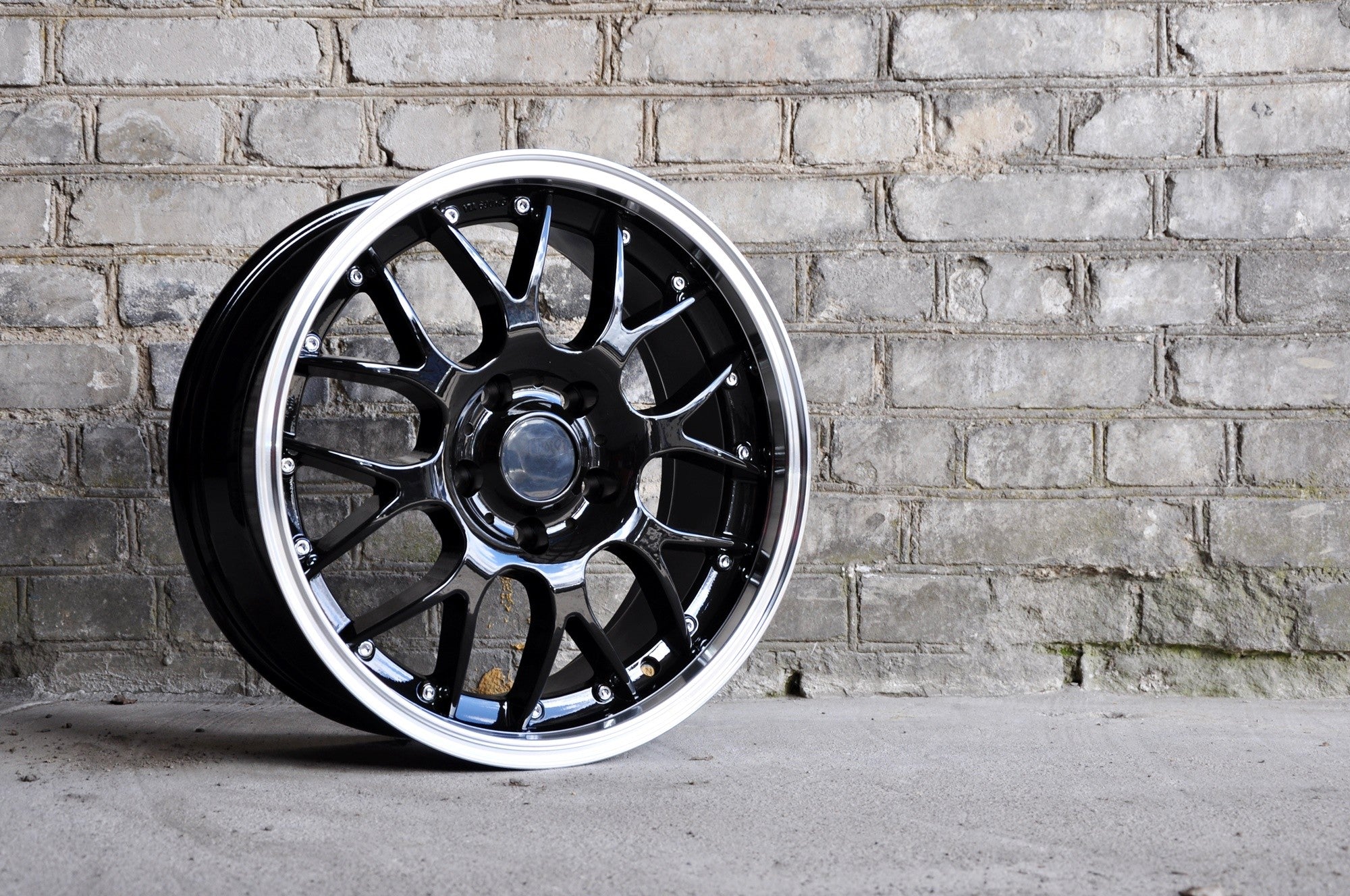 PDW 773 Alufælge 17" 5x120 ET35 – Poleret/sort (sæt á 4)