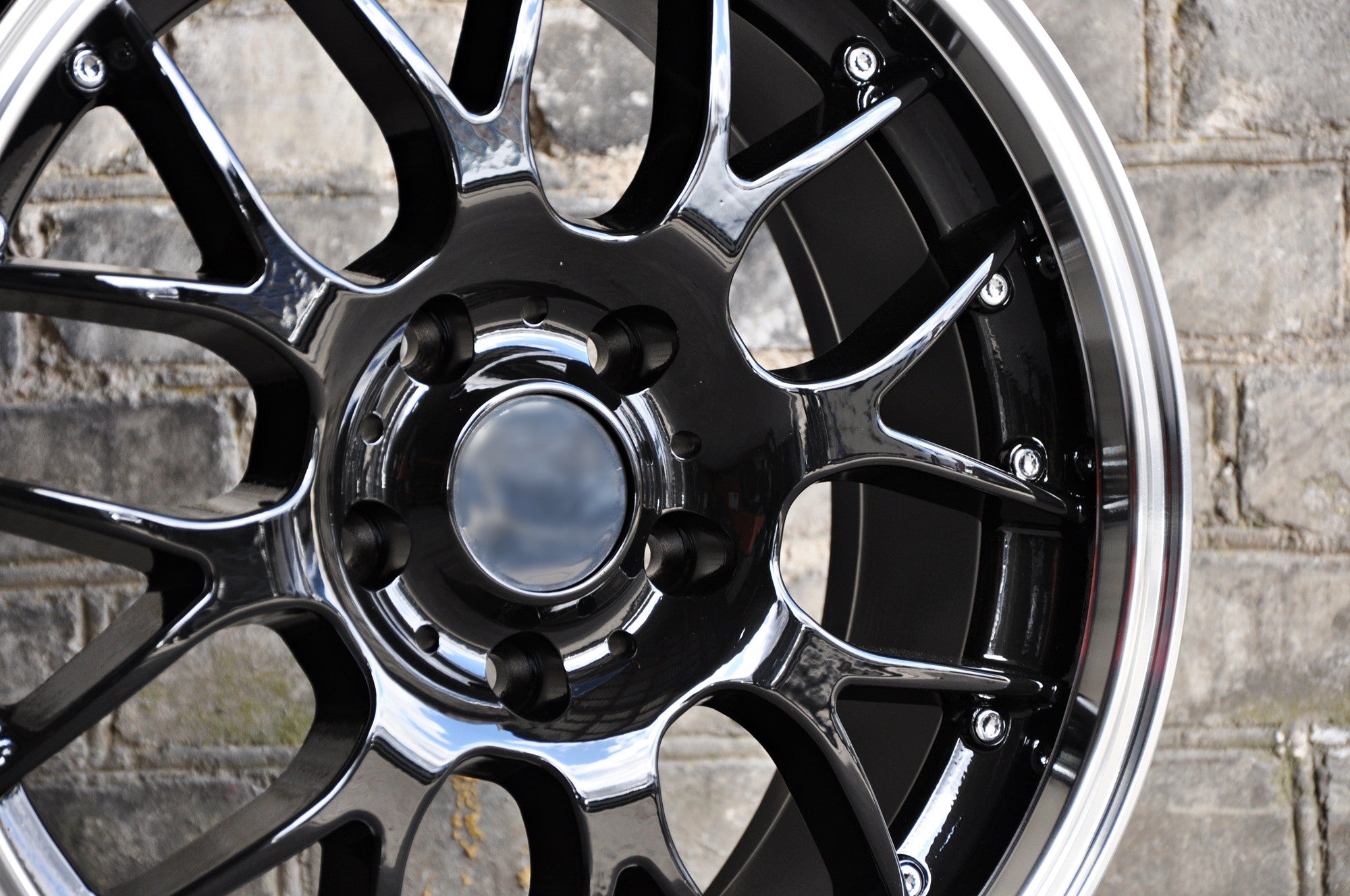 PDW 773 Alufælge 18" 5x120 ET35 – Poleret/sort (sæt á 4)