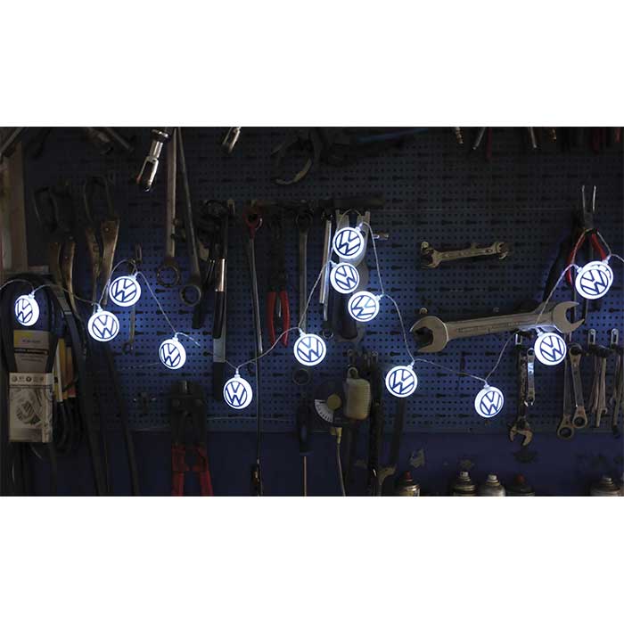 Led lyskæde VW Logo, 3 meter