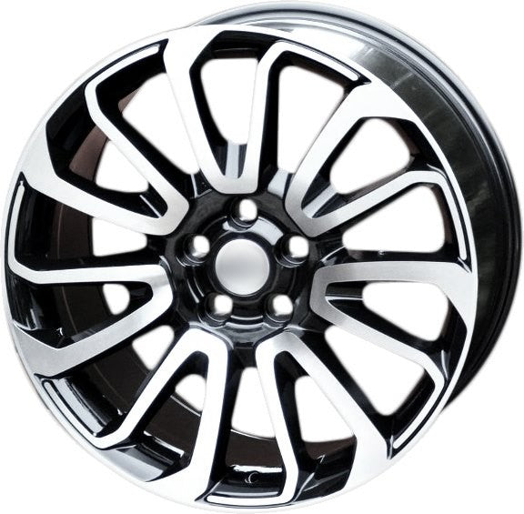 PDW 565/959 Alufælge 21" 5x120 ET49 – Poleret/sort (sæt á 4)