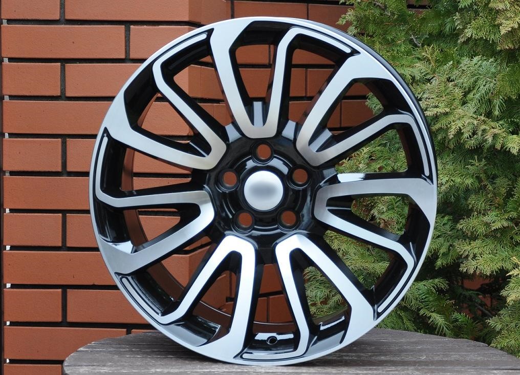 PDW 565/959 Alufælge 21" 5x120 ET49 – Poleret/sort (sæt á 4)