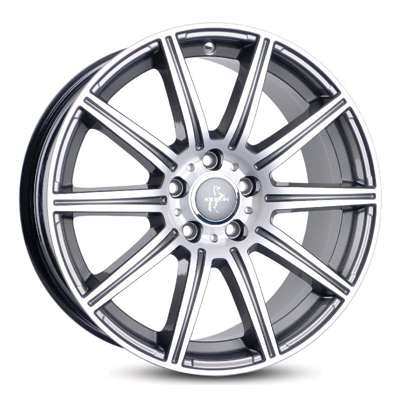 Keskin KT16 Alufælge 19" 5x112 ET45 – Poleret/grafit (sæt á 4)