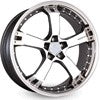 Keskin KT10 Alufælge 18" 5x100 ET25 – Poleret/sort mat (sæt á 4)