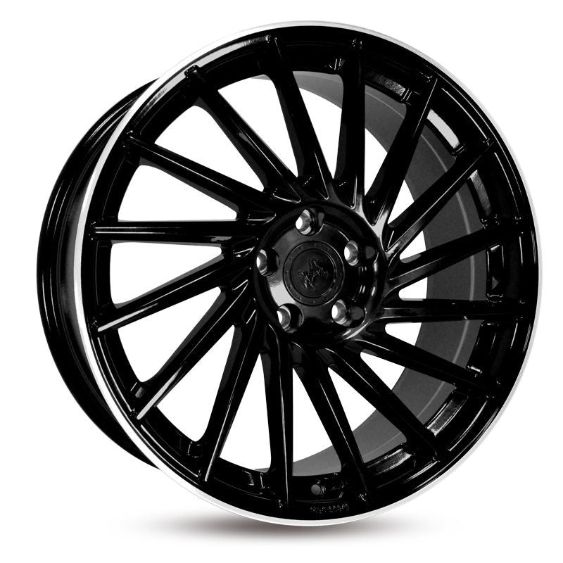 Keskin KT17 Alufælge 19" 5x120 ET35 – Poleret/sort (sæt á 4)