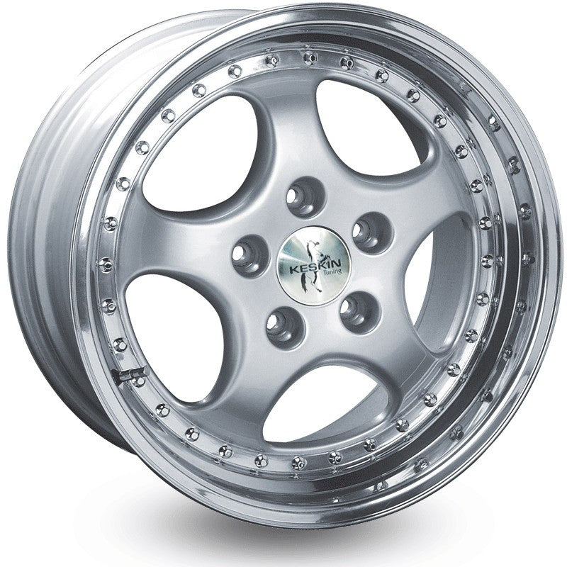 Keskin KT2 Alufælge 18" 5x130 ET52 – Poleret/sølv (sæt á 4)