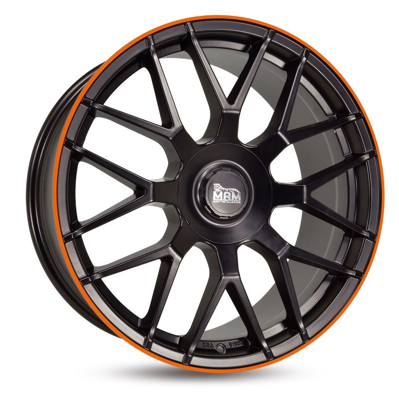 MAM GT1 Alufælge 19" 5x112 ET30 – Machine orange (sæt á 4)