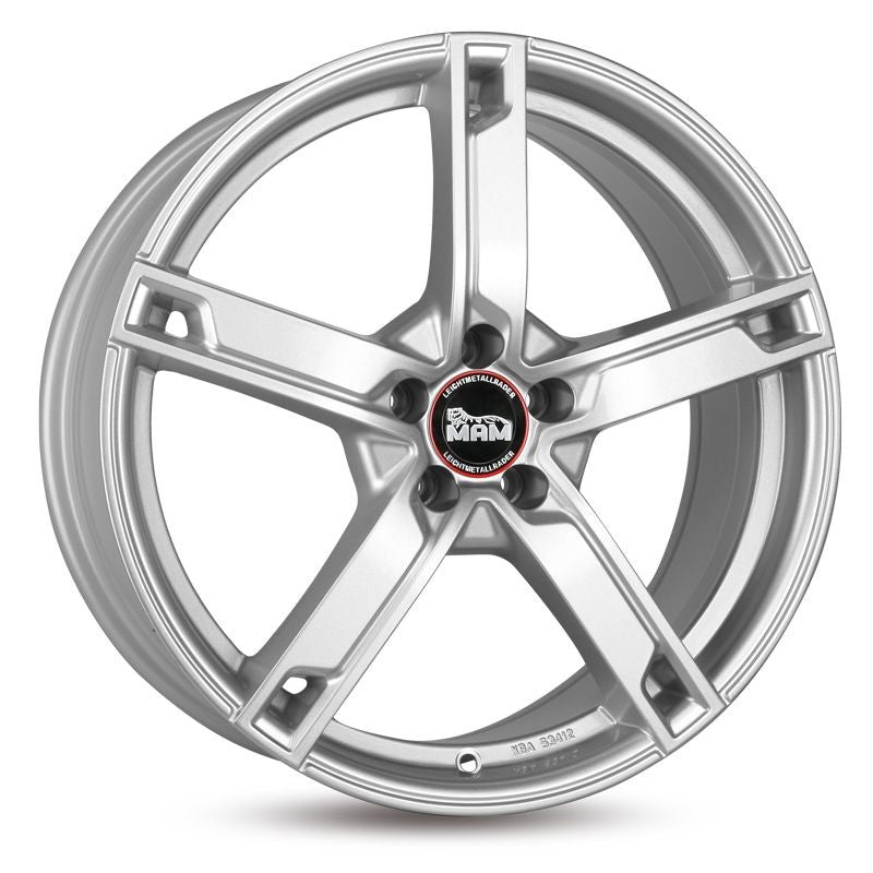 MAM W4 Alufælge 17" 5x105 ET40 – Sølv (sæt á 4)