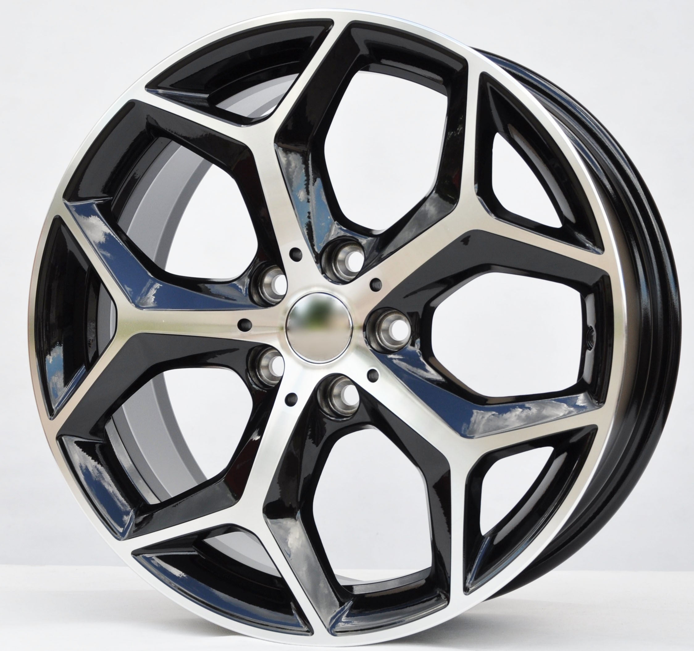 PDW 1623 Alufælge 18" 5x112 ET51 – Poleret/sort (sæt á 4)