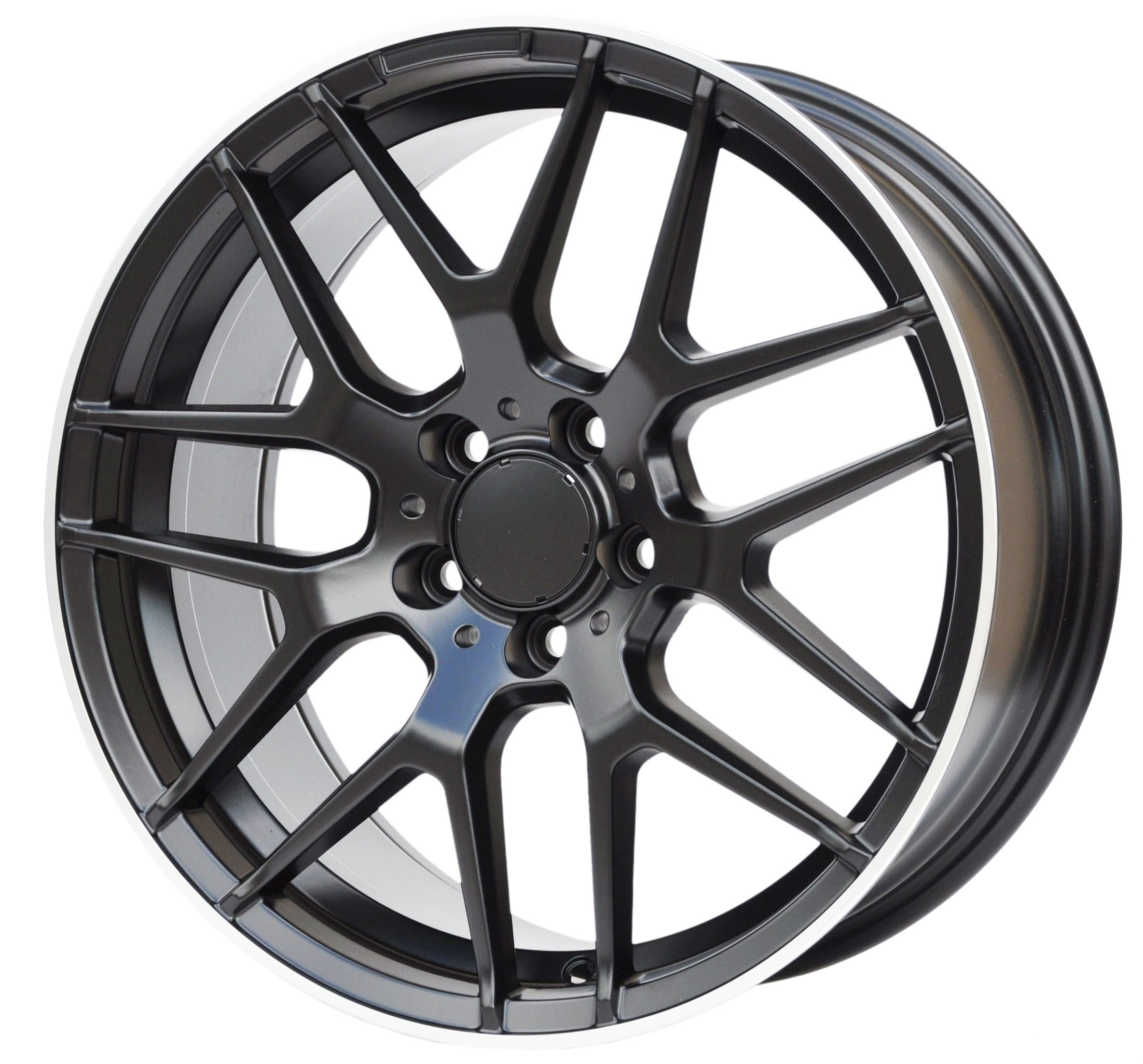 PDW 1257 Alufælge 18" 5x112 ET40 – Poleret/sort mat (sæt á 4)