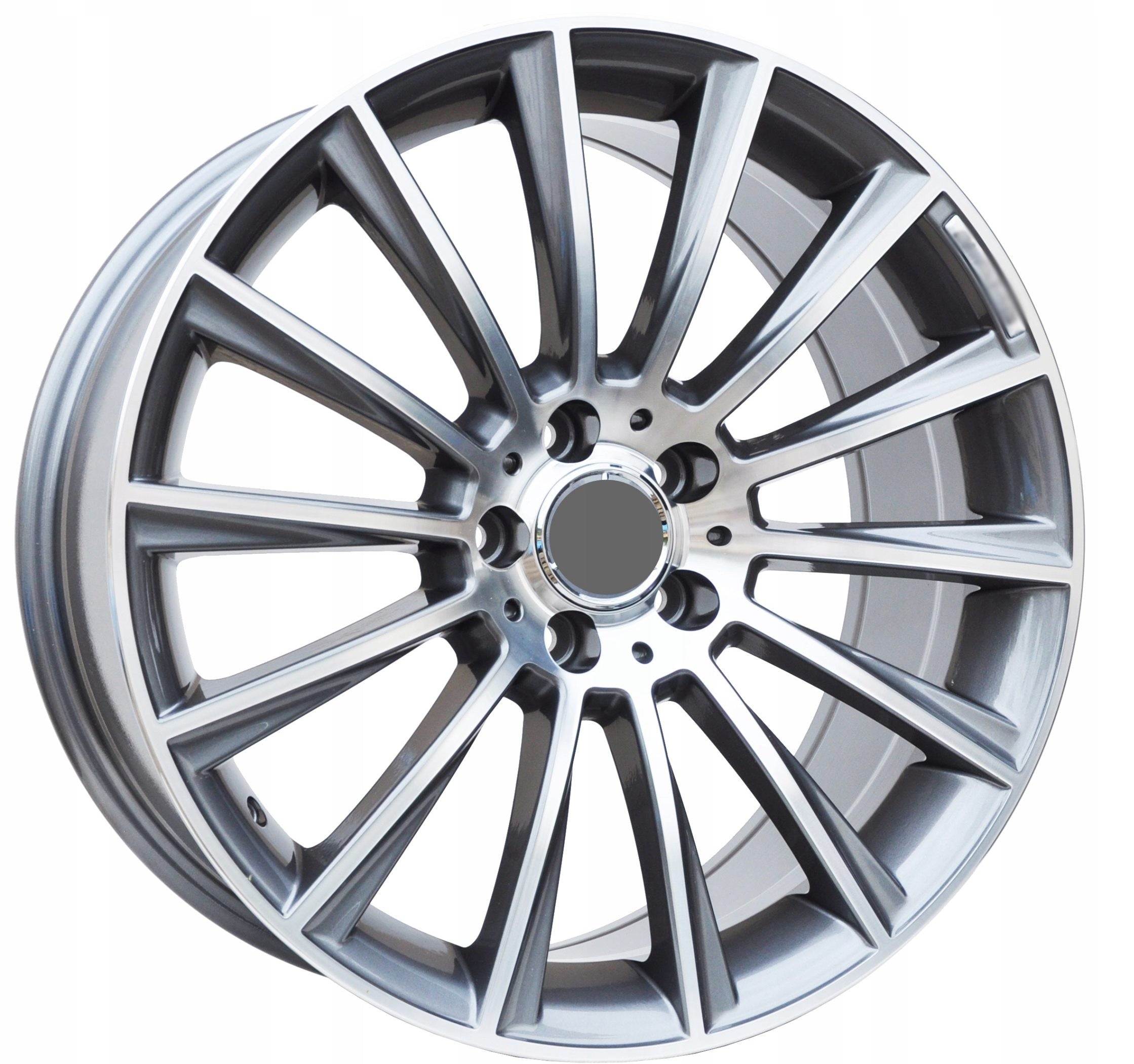 PDW 1048/5482 Alufælge 20" 5x112 ET36 – Poleret/grafit (sæt á 4)