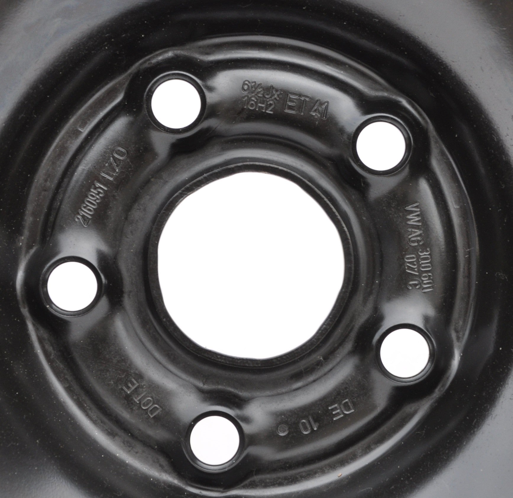 Volkswagen (oryginalne OEM) 3Q0601027C Stålfælge 16" 5x112 ET41 – Sort (stk)