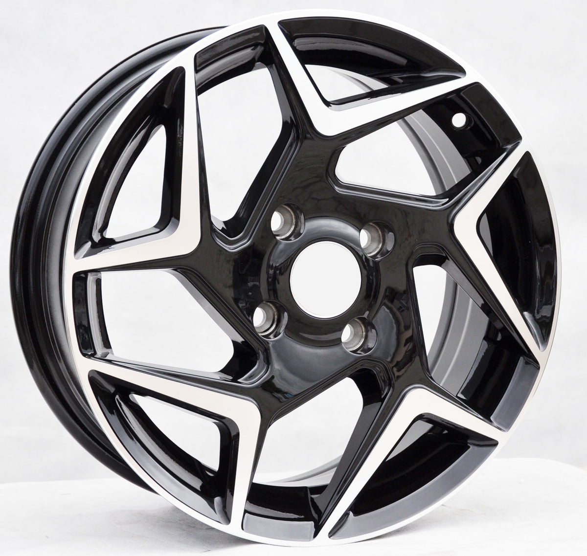 PDW 172 Alufælge 16" 5x108 ET35 – Poleret/sort (sæt á 4)