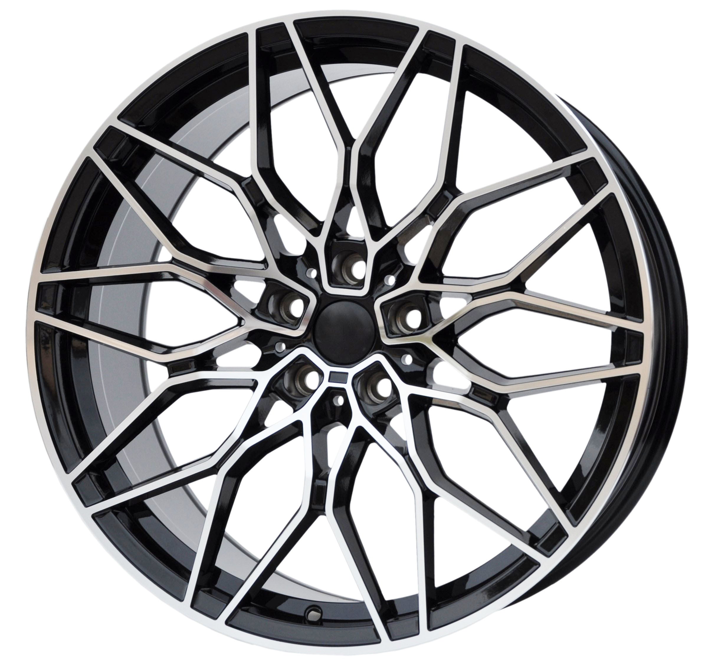 PDW 292 Alufælge 20" 5x112 ET25 – Poleret/sort (sæt á 4)
