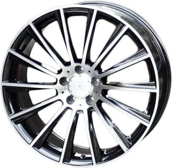 PDW 1048 Alufælge 19" 5x112 ET44 – Poleret/sort (sæt á 4)