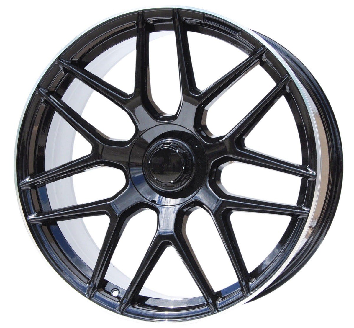 PDW 7102 Alufælge 23" 10J 5x130 ET33 – Blank sort perleeffekt (sæt á 4)
