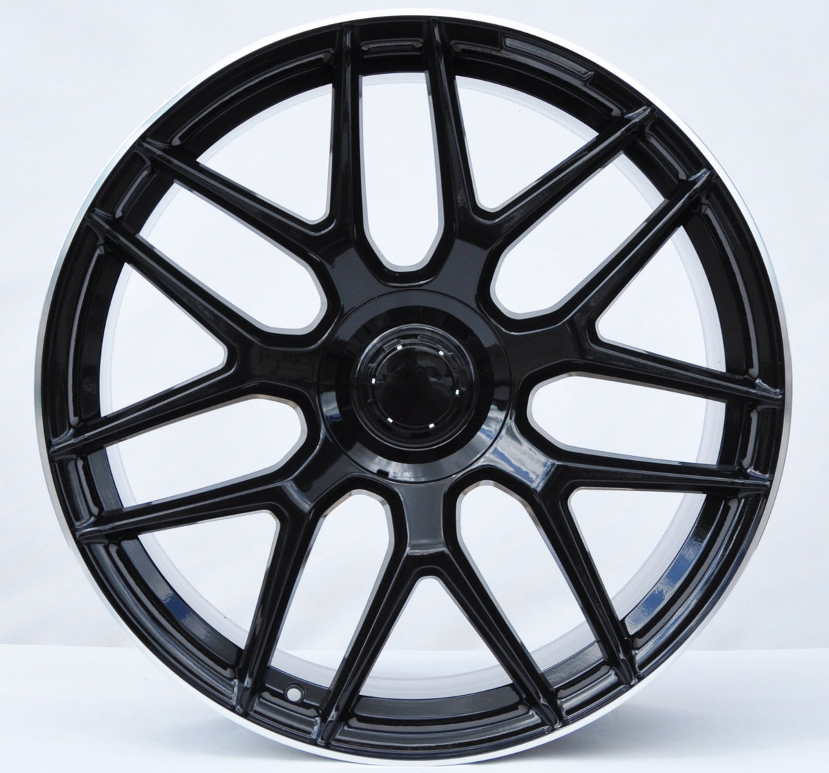 PDW 7102 Alufælge 23" 10J 5x130 ET33 – Blank sort perleeffekt (sæt á 4)