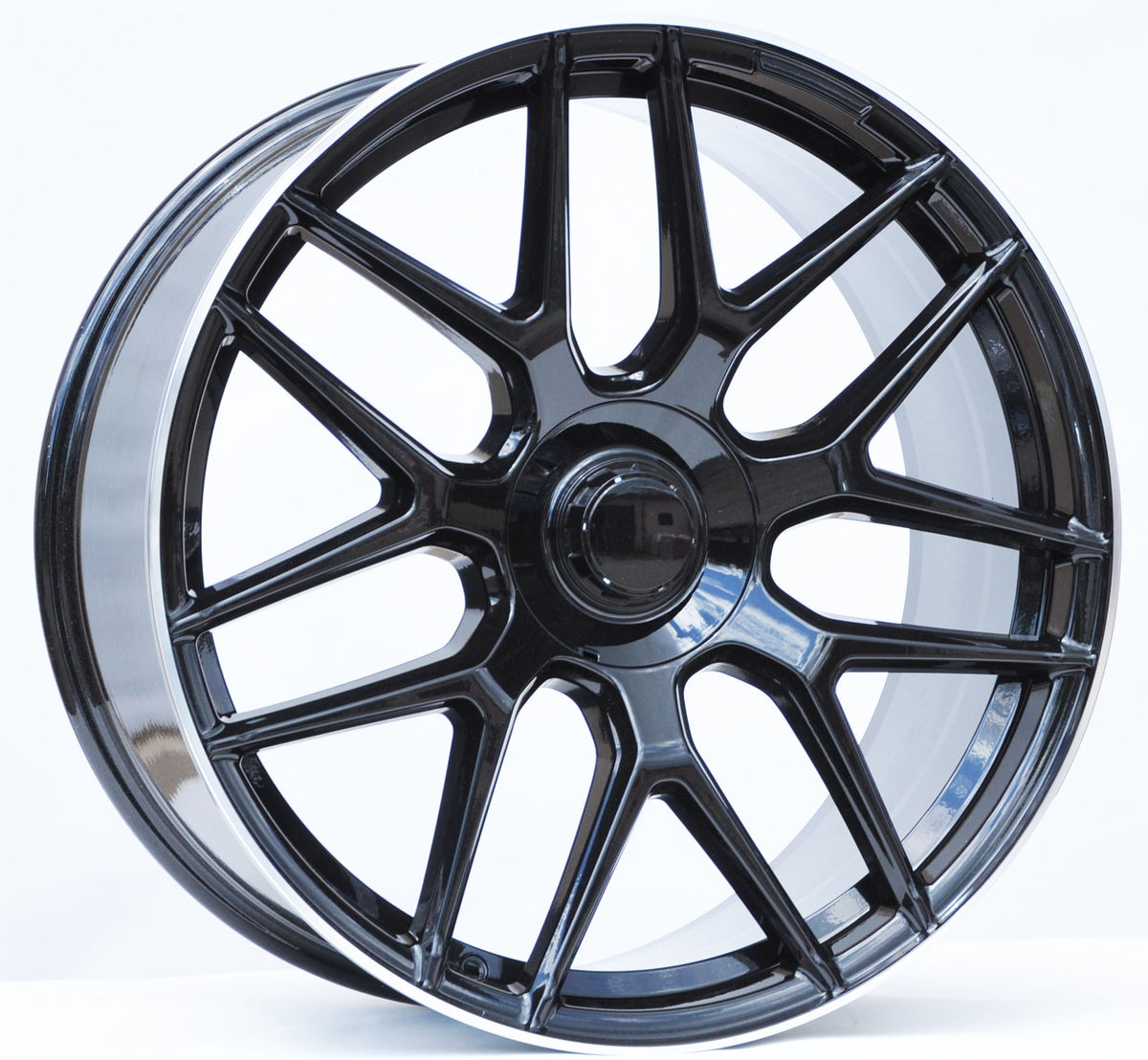 PDW 7102 Alufælge 23" 10J 5x130 ET33 – Blank sort perleeffekt (sæt á 4)