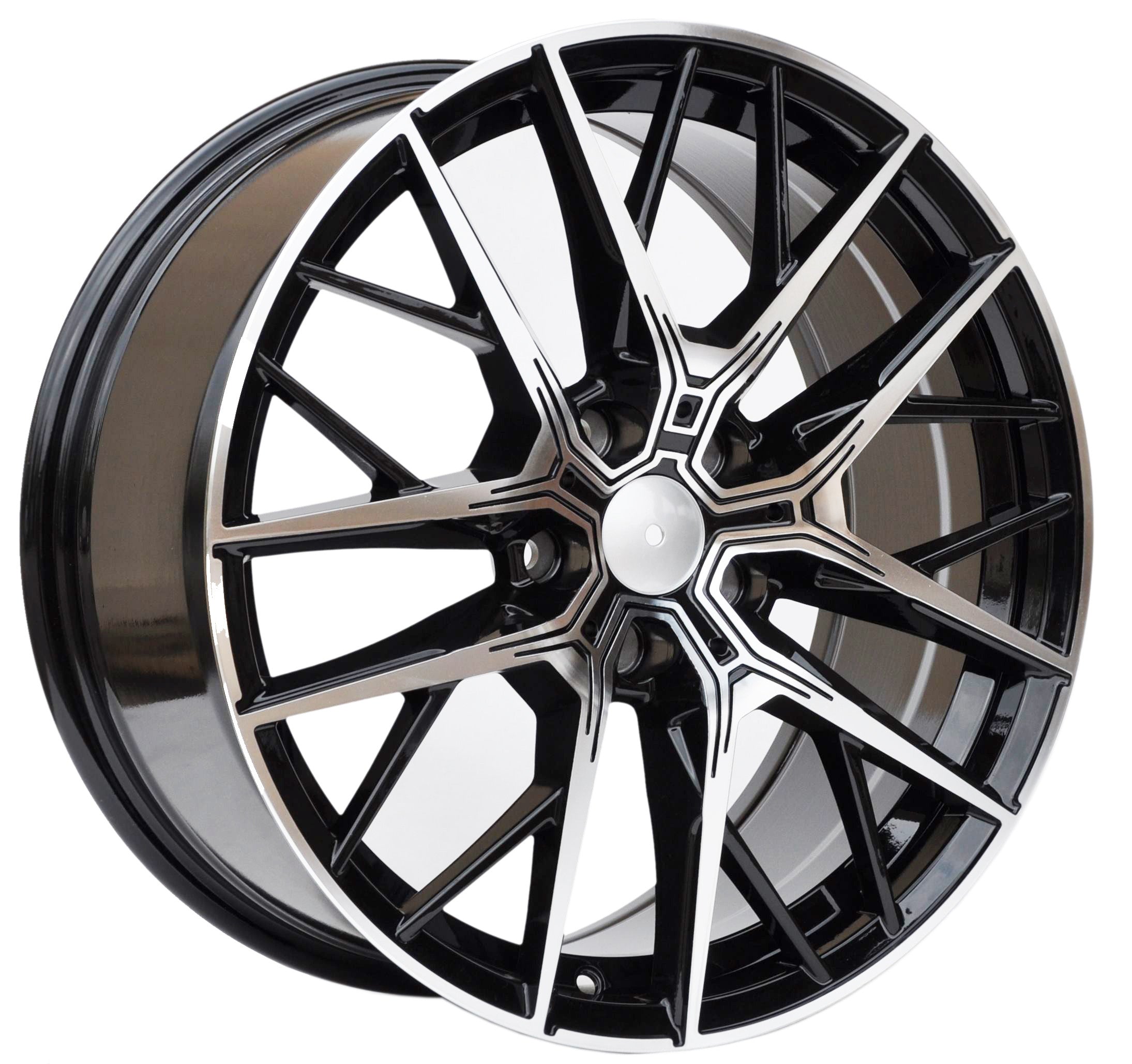 PDW 5080 Alufælge 19" 5x112 ET50 – Poleret/sort (sæt á 4)