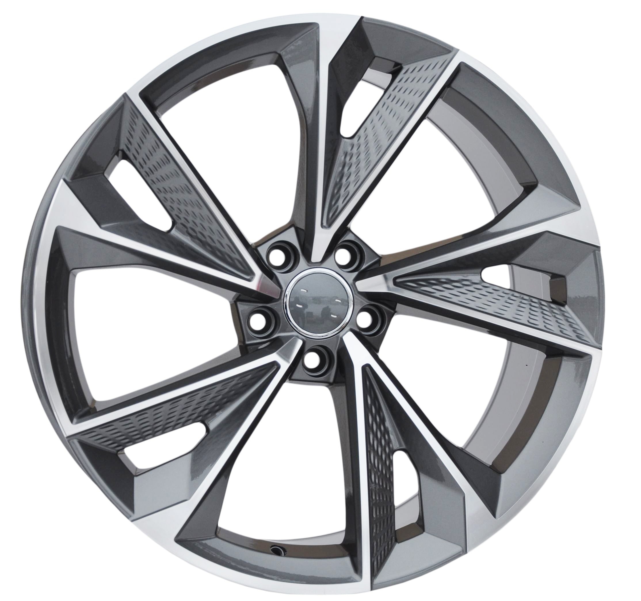 PDW 1566 Alufælge 21" 5x112 ET31 – Poleret/grafit (sæt á 4)