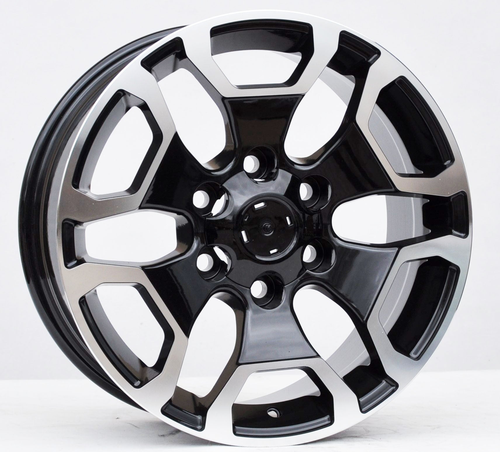 PDW 6216 Alufælge 17" 6x139.7 ET25 – Poleret/sort (sæt á 4)